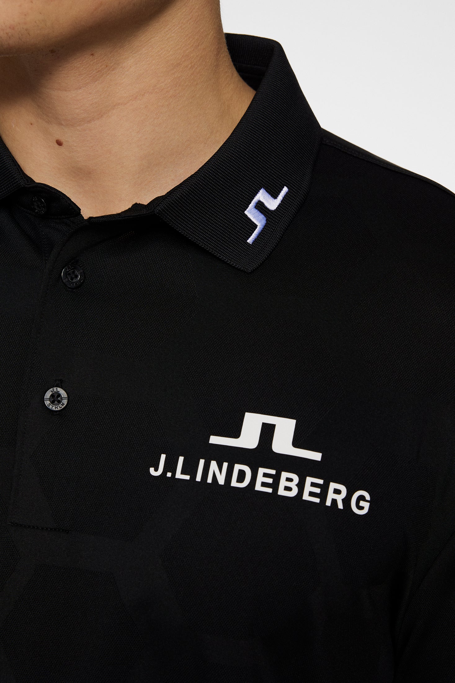 KV Tour Mesh Golf Polo / Causeway Black - Image 7