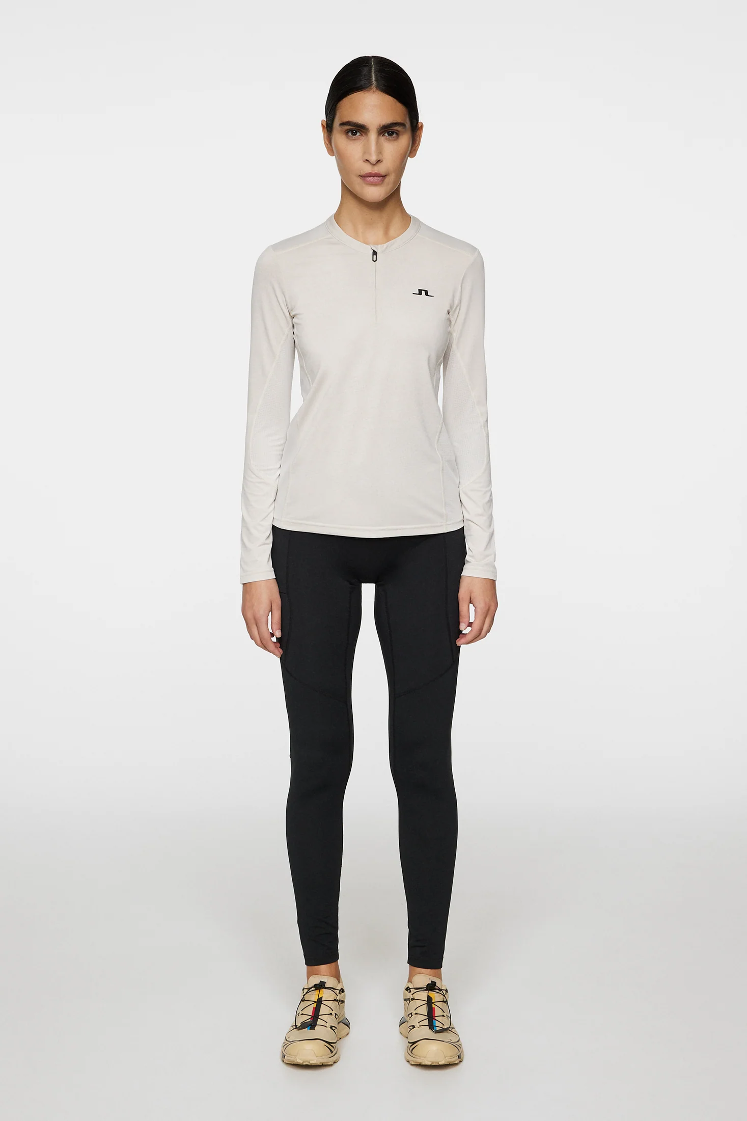 Landa LS T-shirt / Moonbeam Melange - Image 5