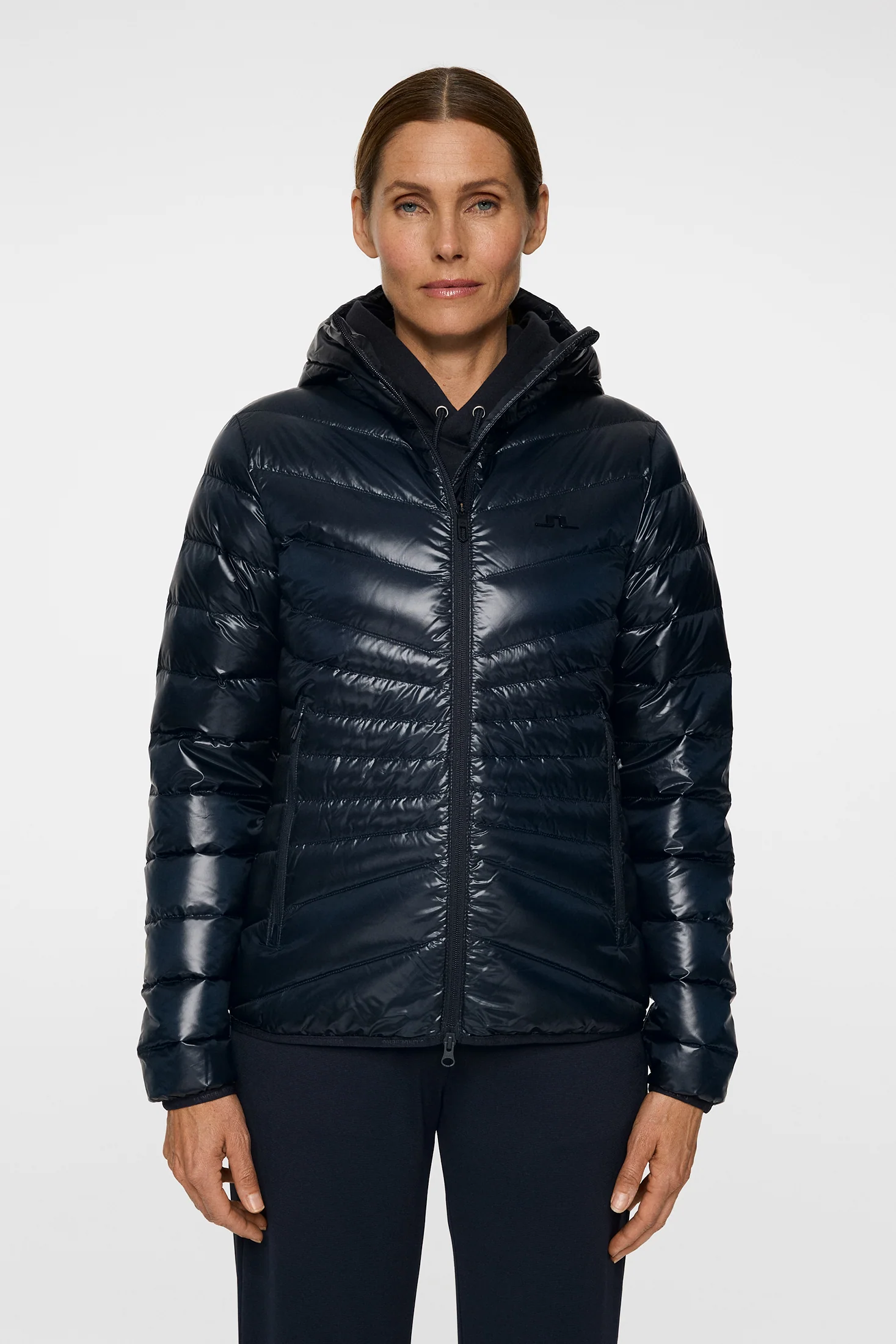 Lara Light Down Hood / JL Navy - Image 2