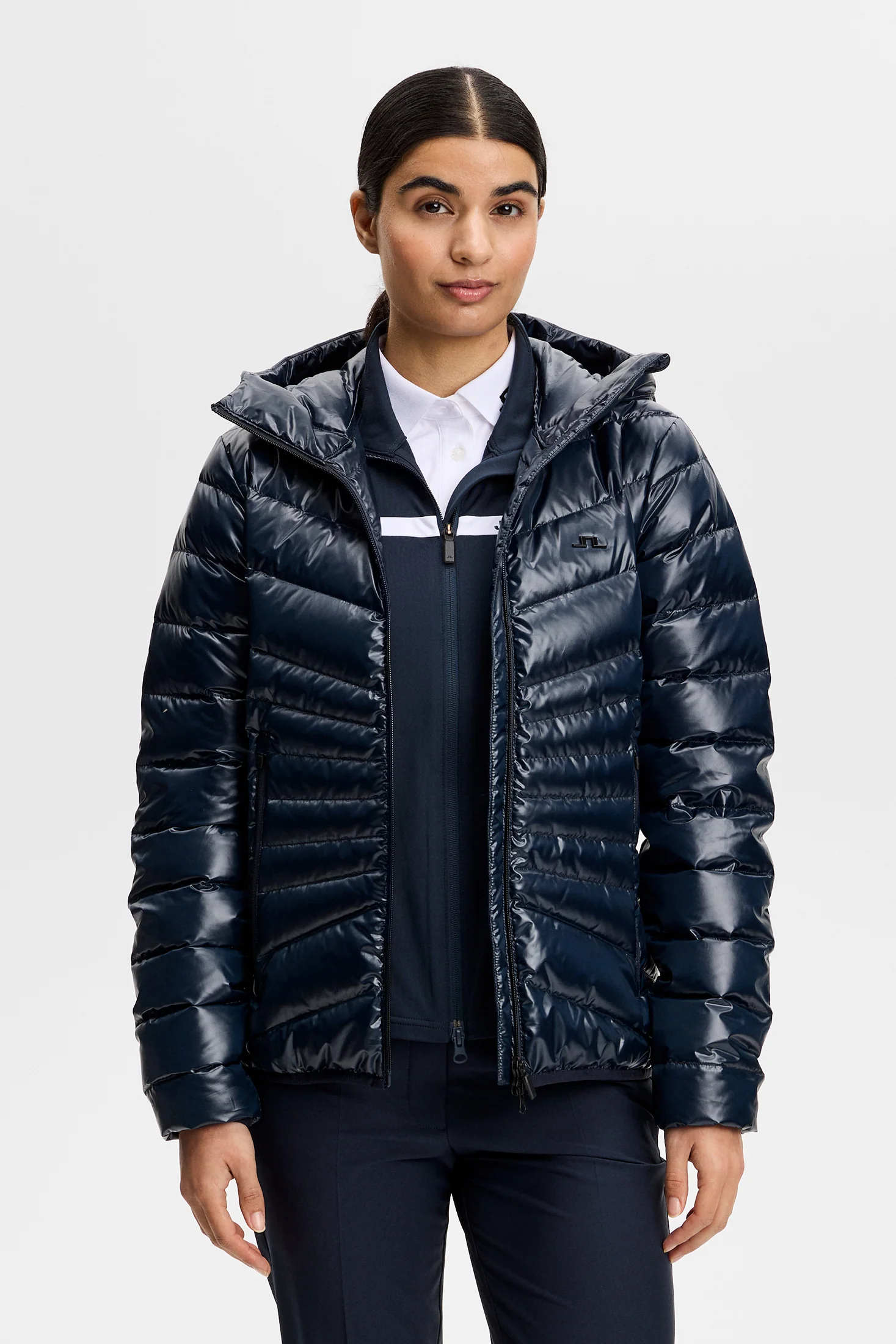 Lara Light Down Hood / JL Navy - Image 2