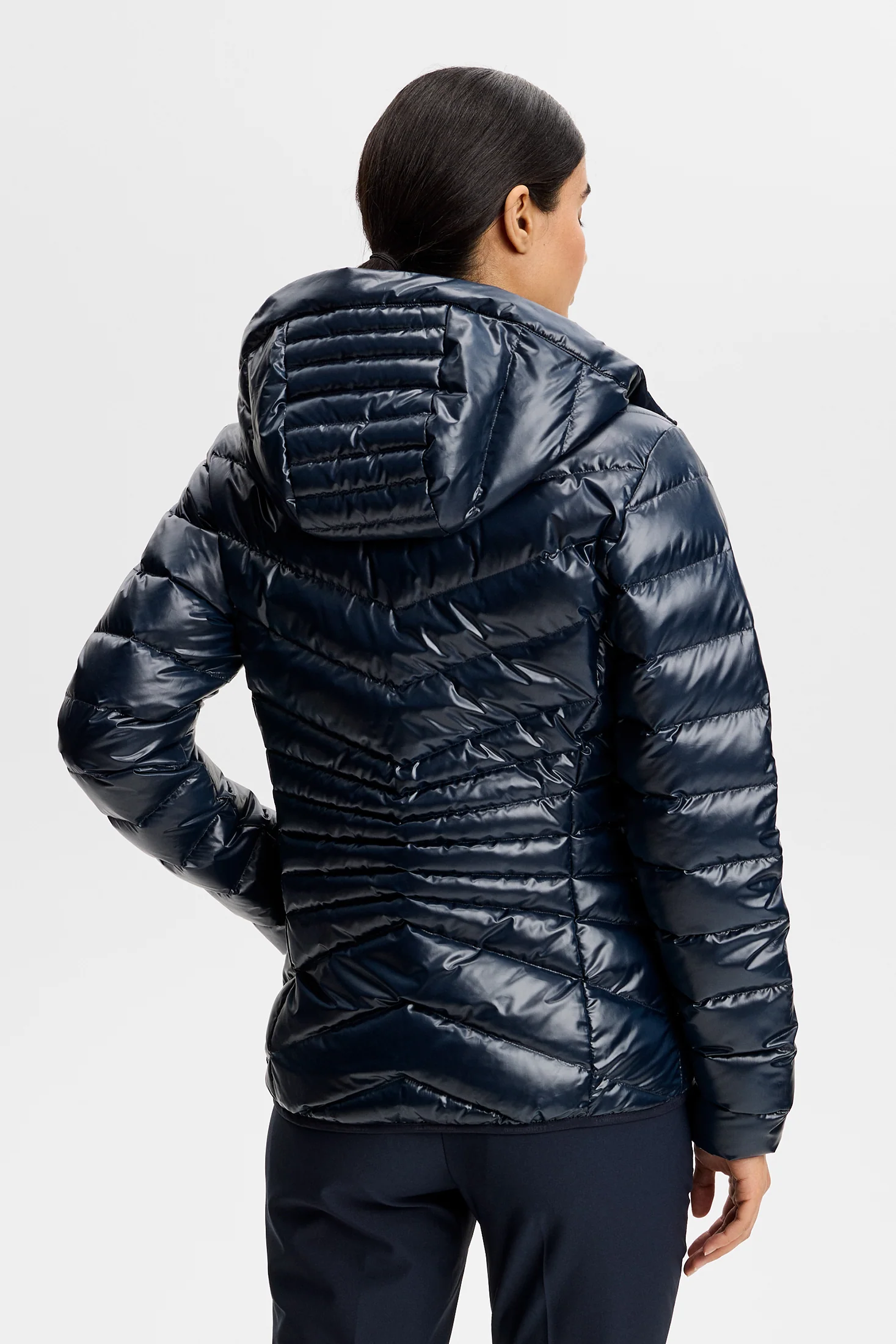 Lara Light Down Hood / JL Navy - Image 3
