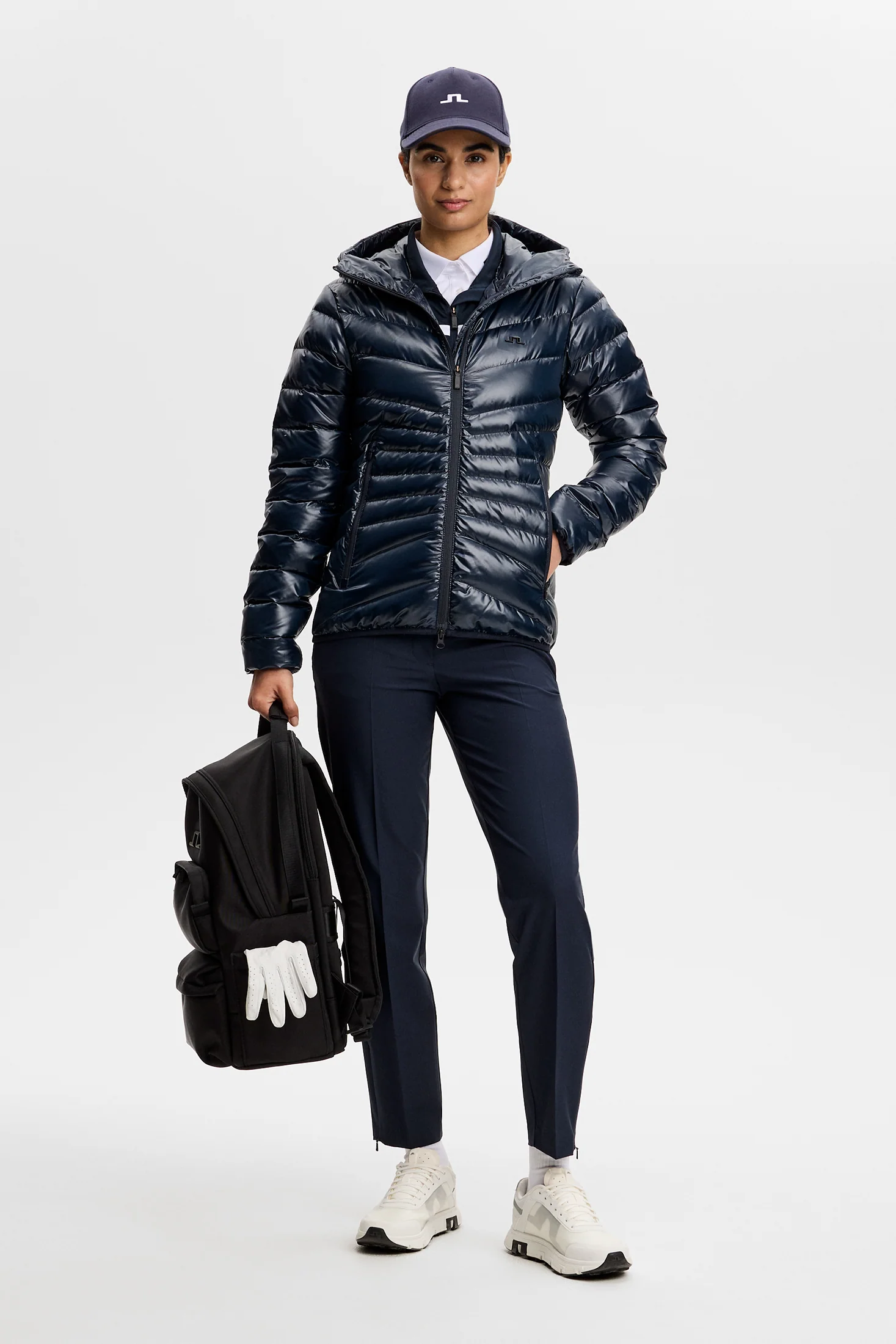 Lara Light Down Hood / JL Navy - Image 4