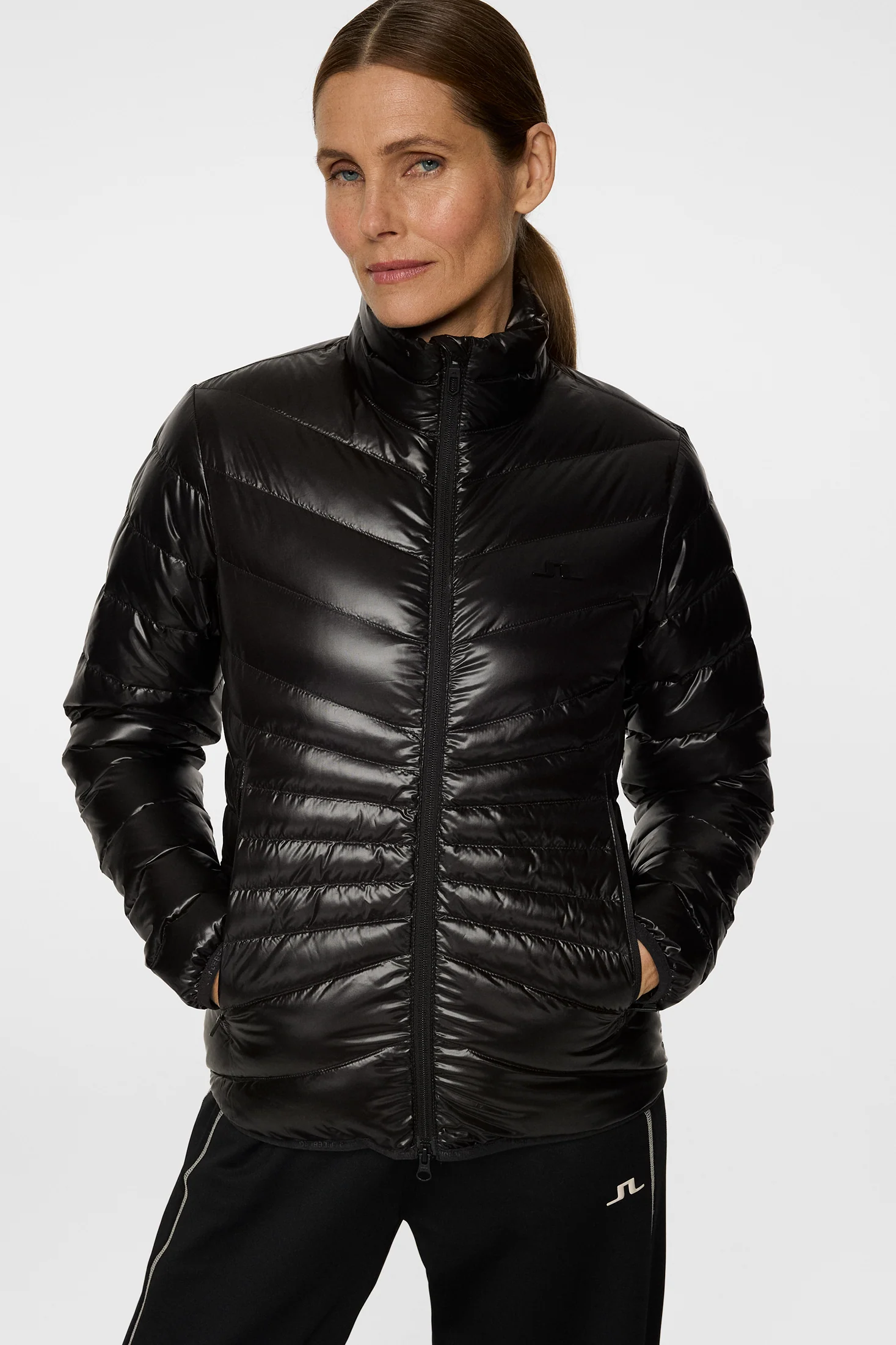 Lara Light Down Jacket / Black - Image 5