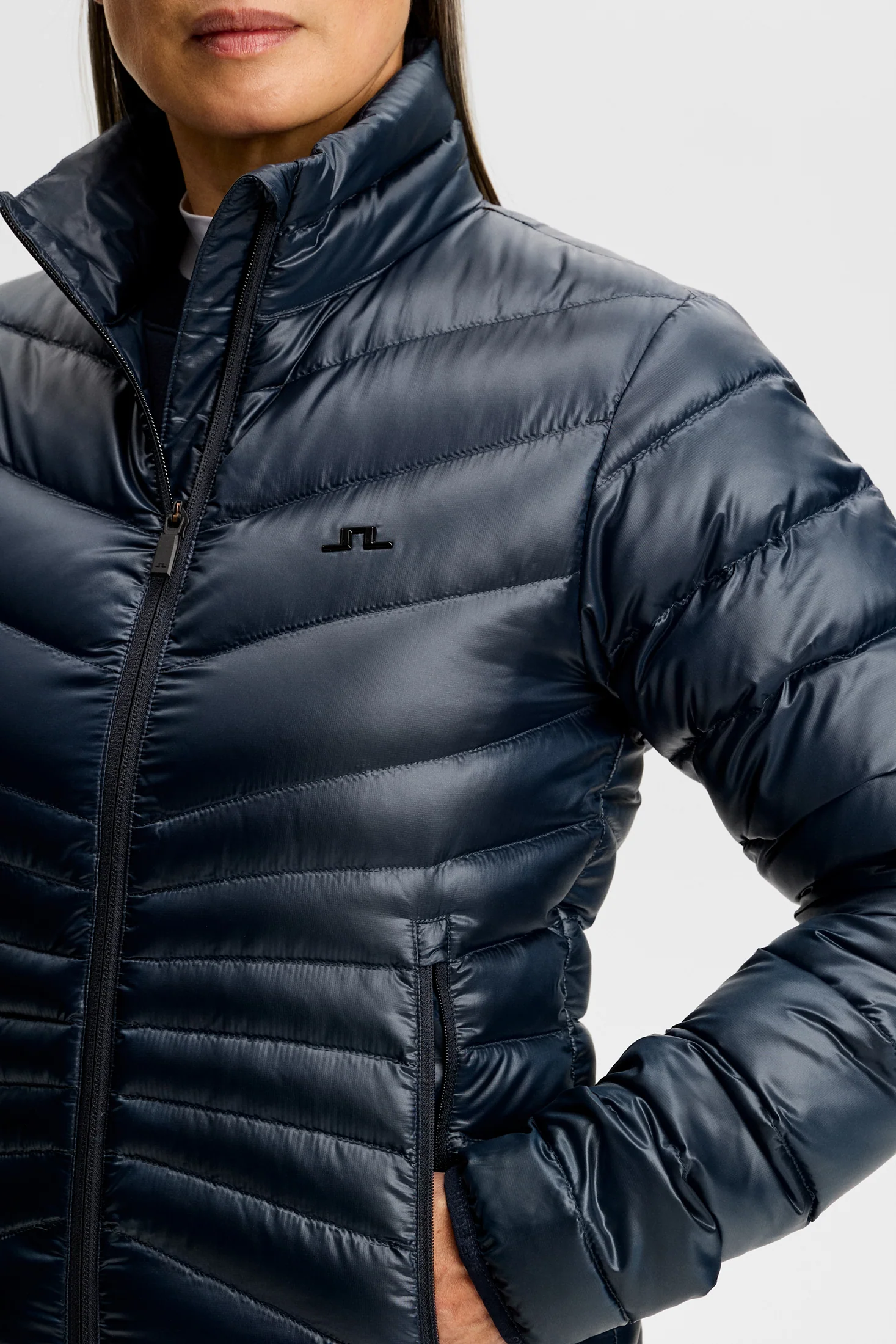 Lara Light Down Jacket / JL Navy - Image 5