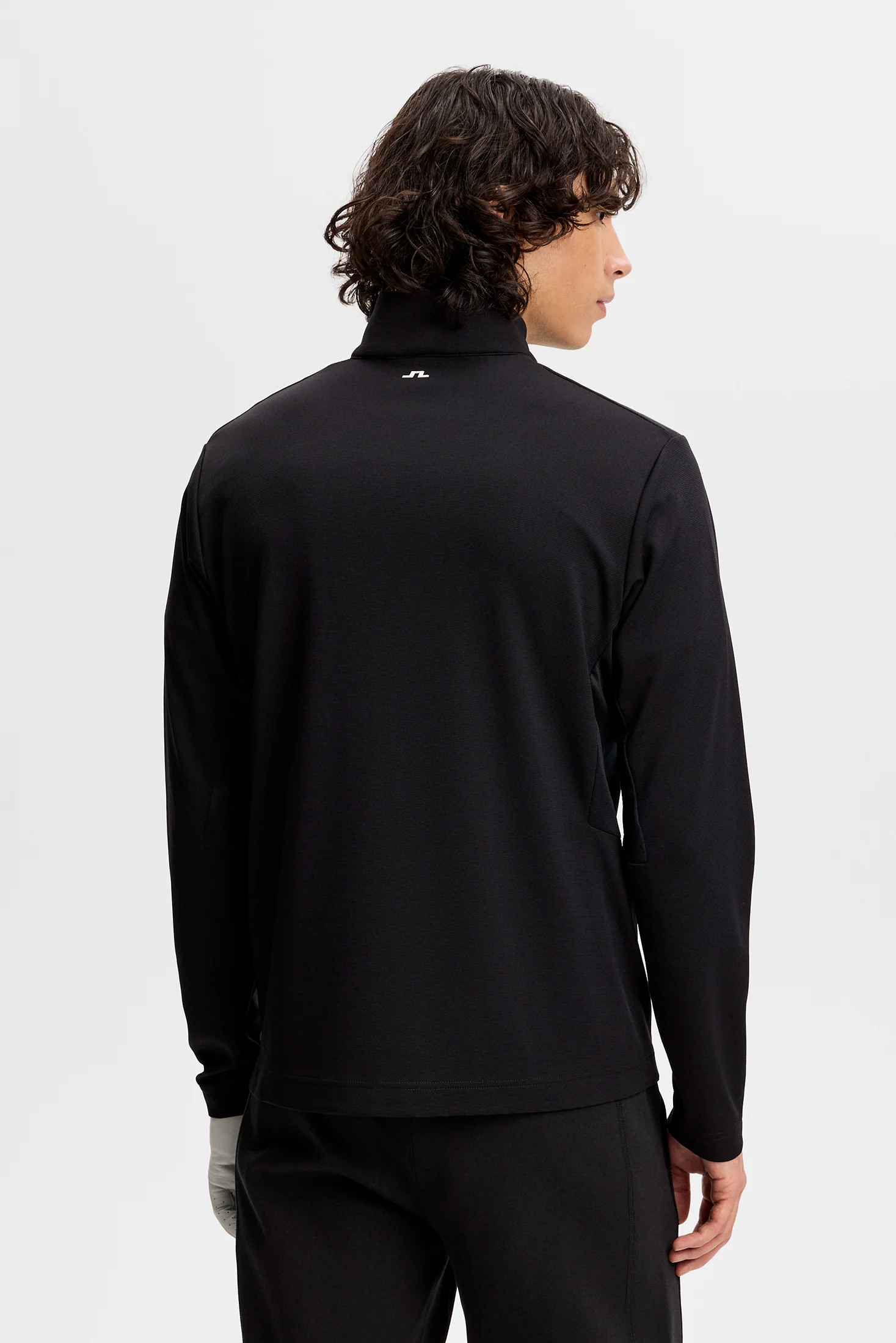 Leon Quarter Zip Mid Layer / Black - Image 3