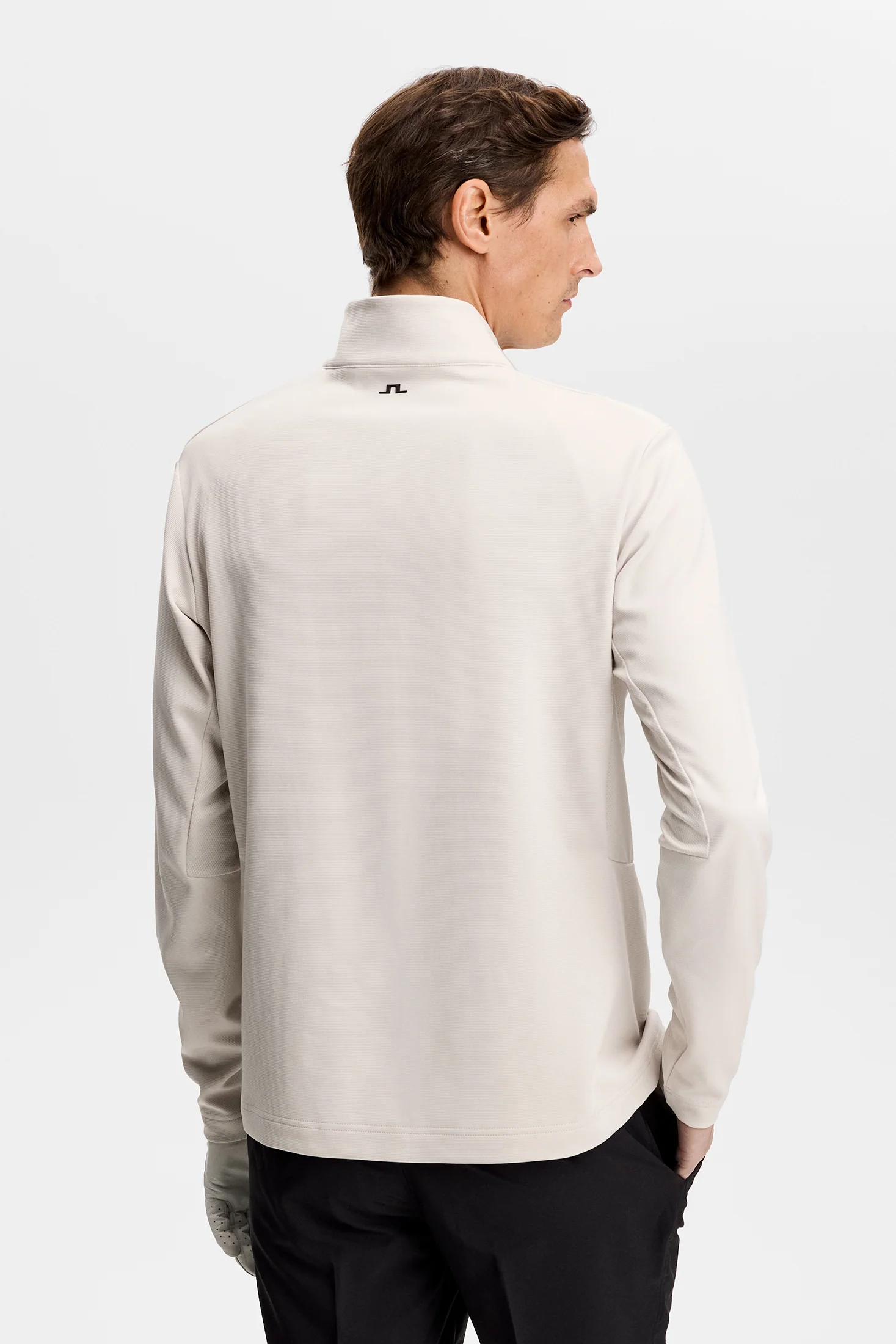 Leon Quarter Zip Mid Layer / Moonbeam - Image 3