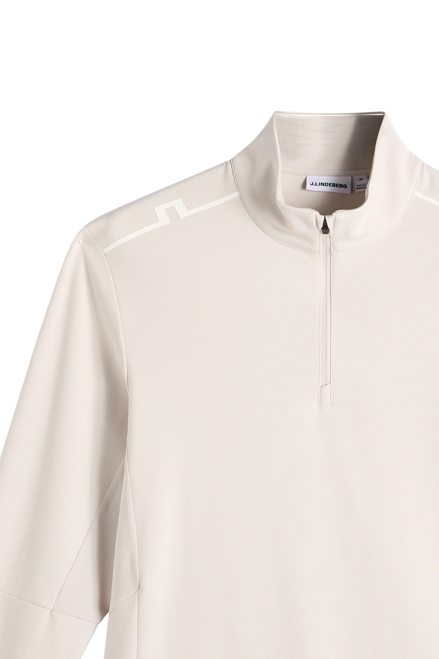 Leon Quarter Zip Mid Layer / Moonbeam - Image 6