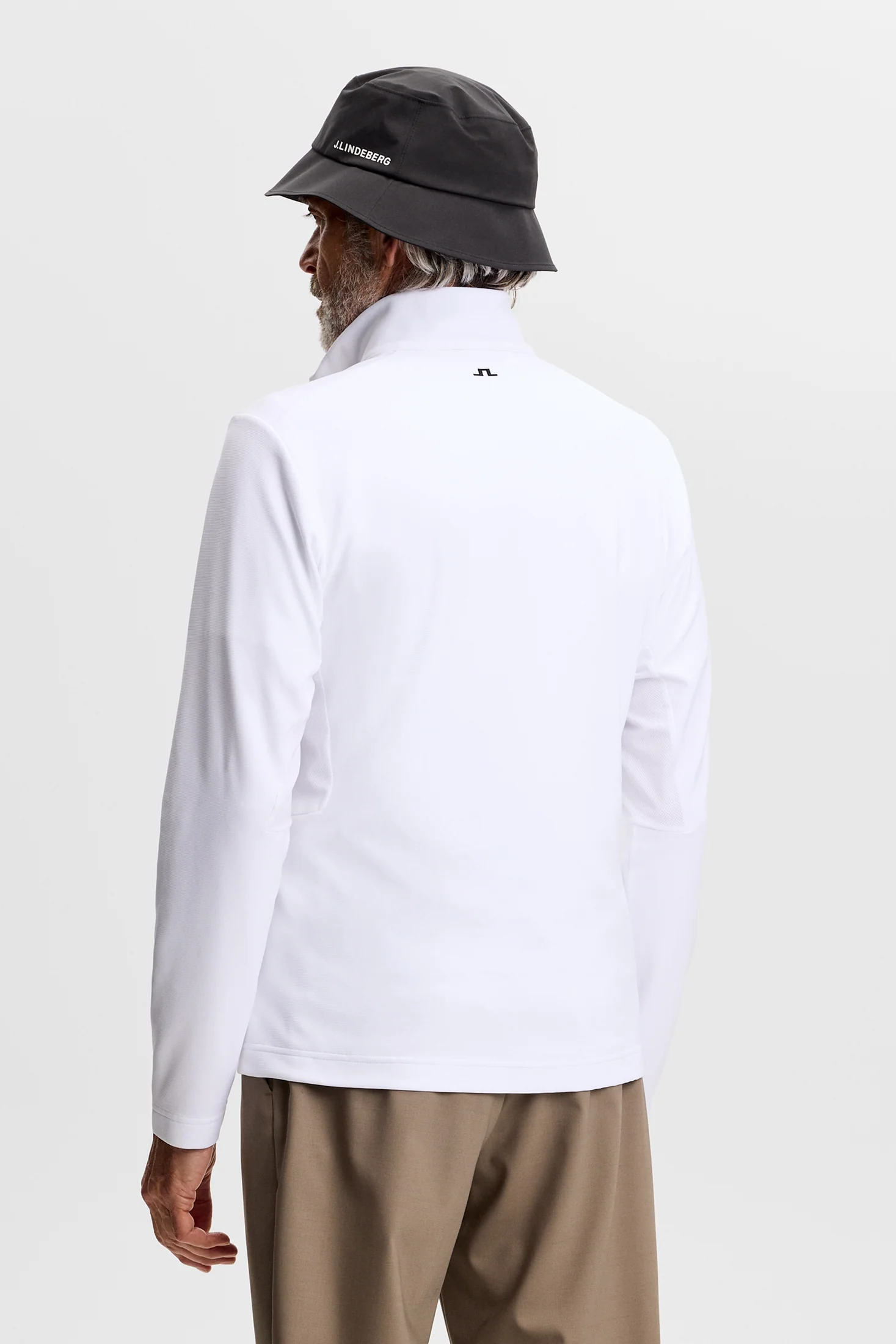 Leon Quarter Zip Mid Layer / White - Image 3