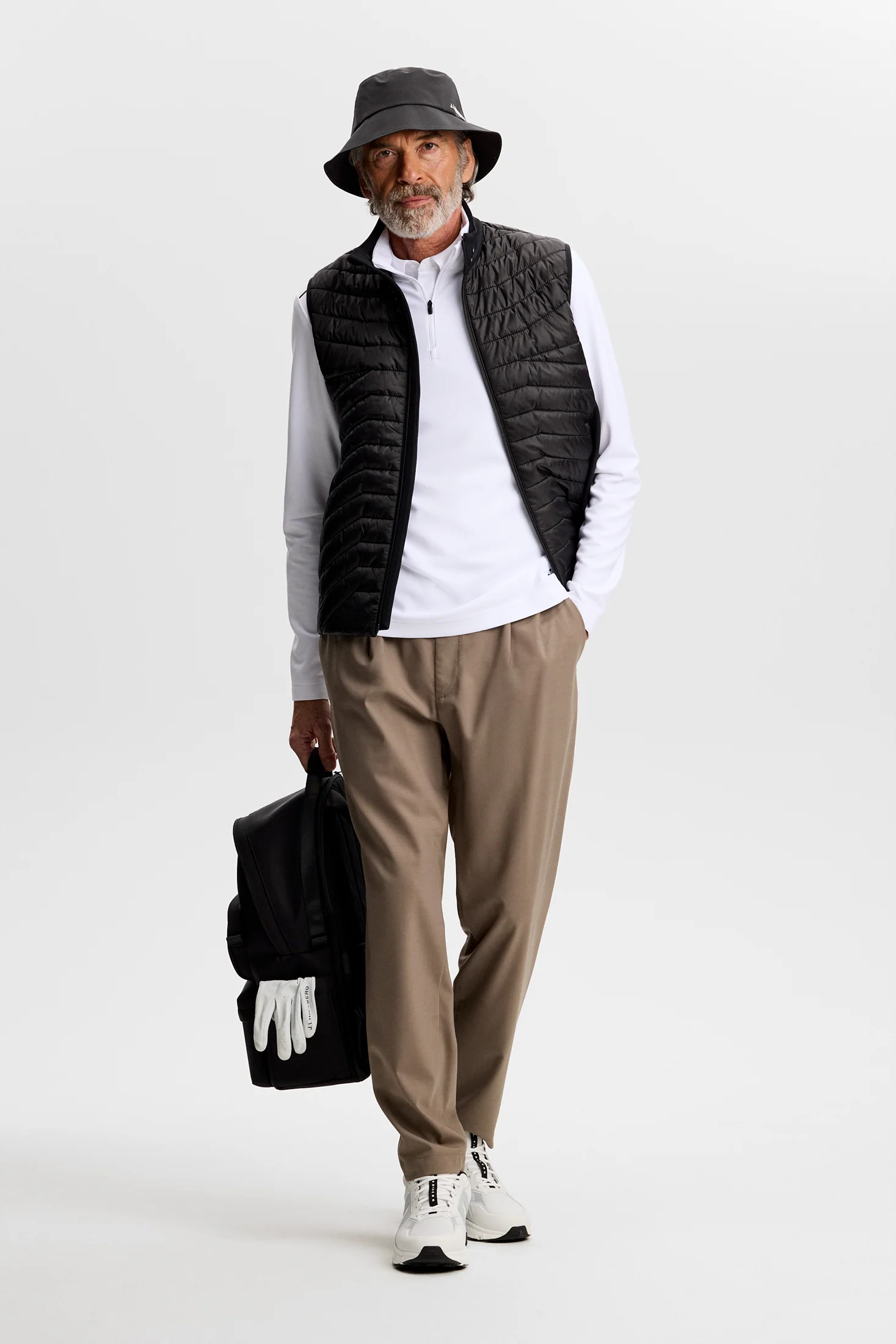 Leon Quarter Zip Mid Layer / White - Image 4