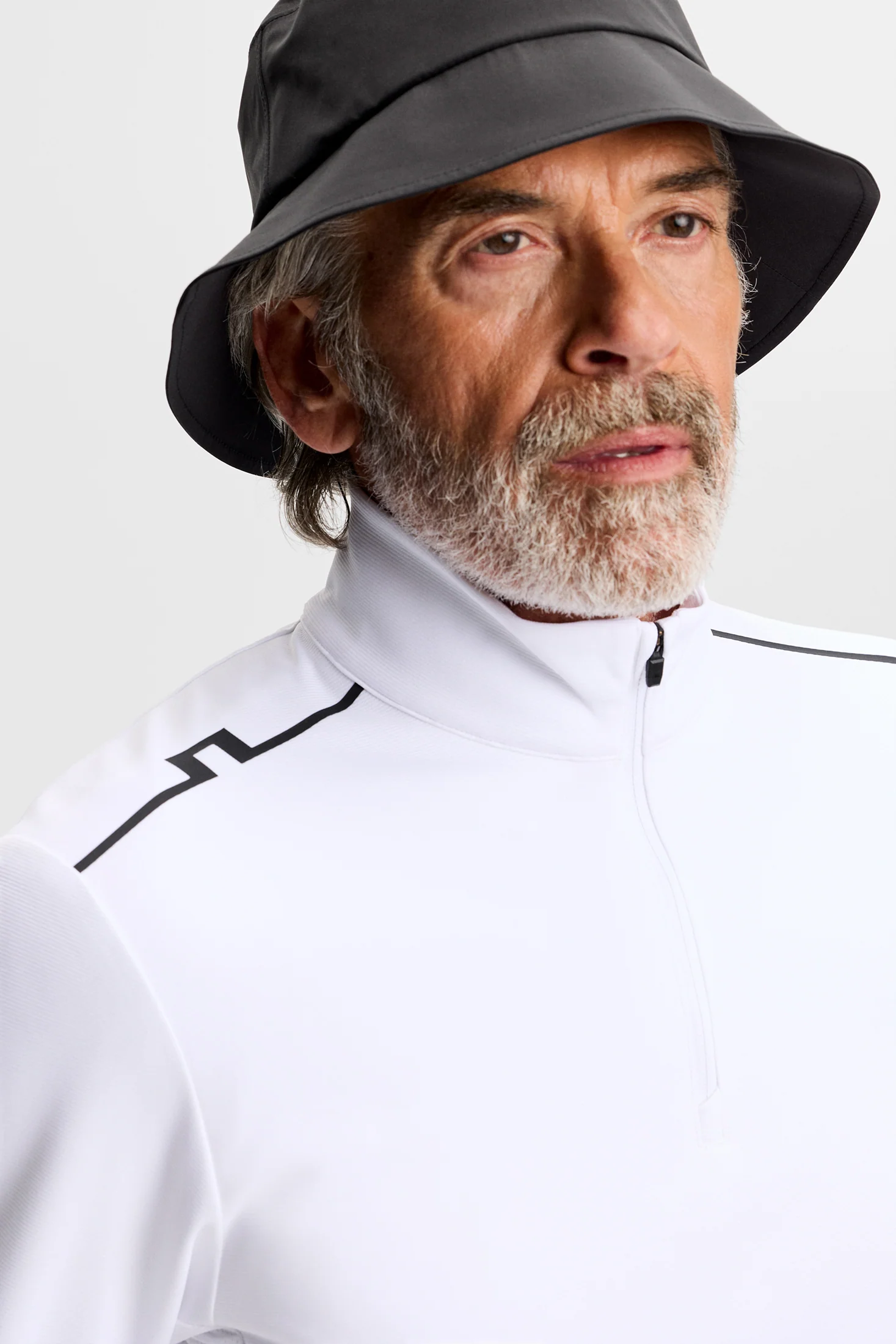 Leon Quarter Zip Mid Layer / White - Image 5