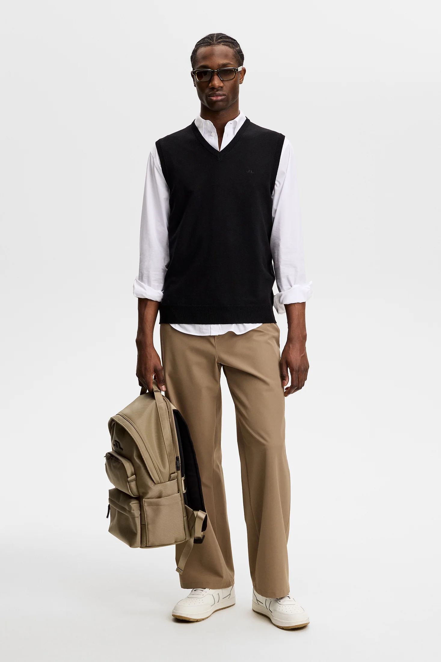 Liam Knitted Vest / Black - Image 4