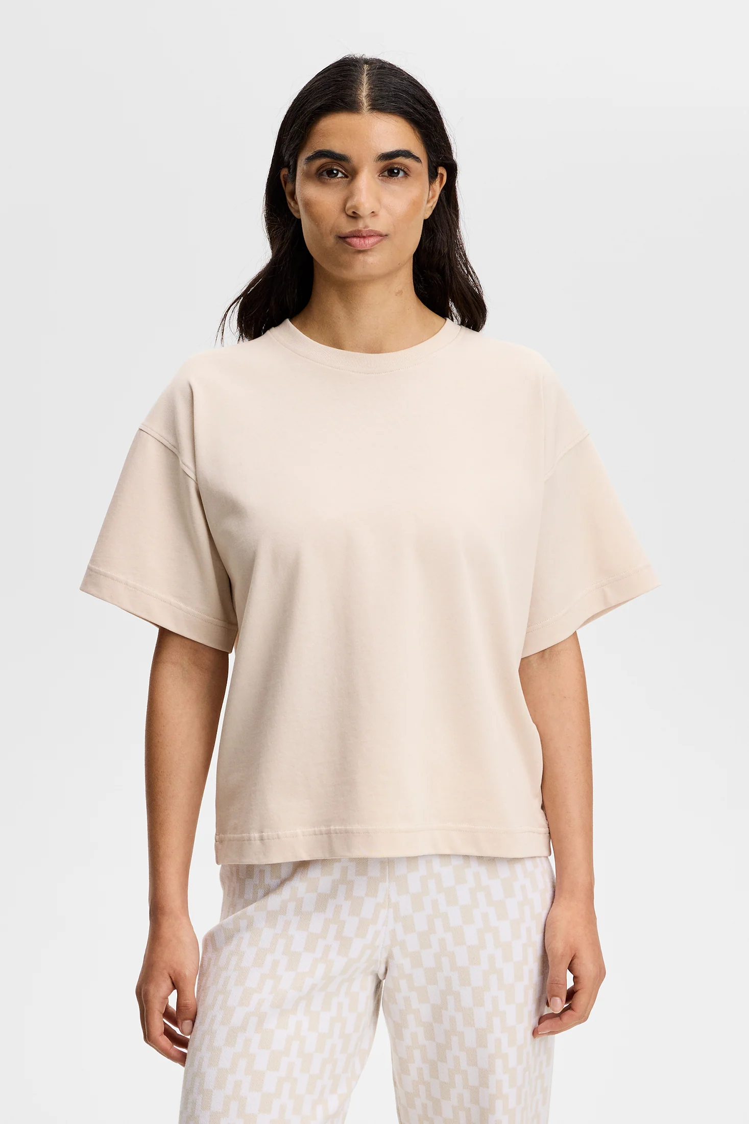 Lilly Boxy T-shirt / Moonbeam - Image 2