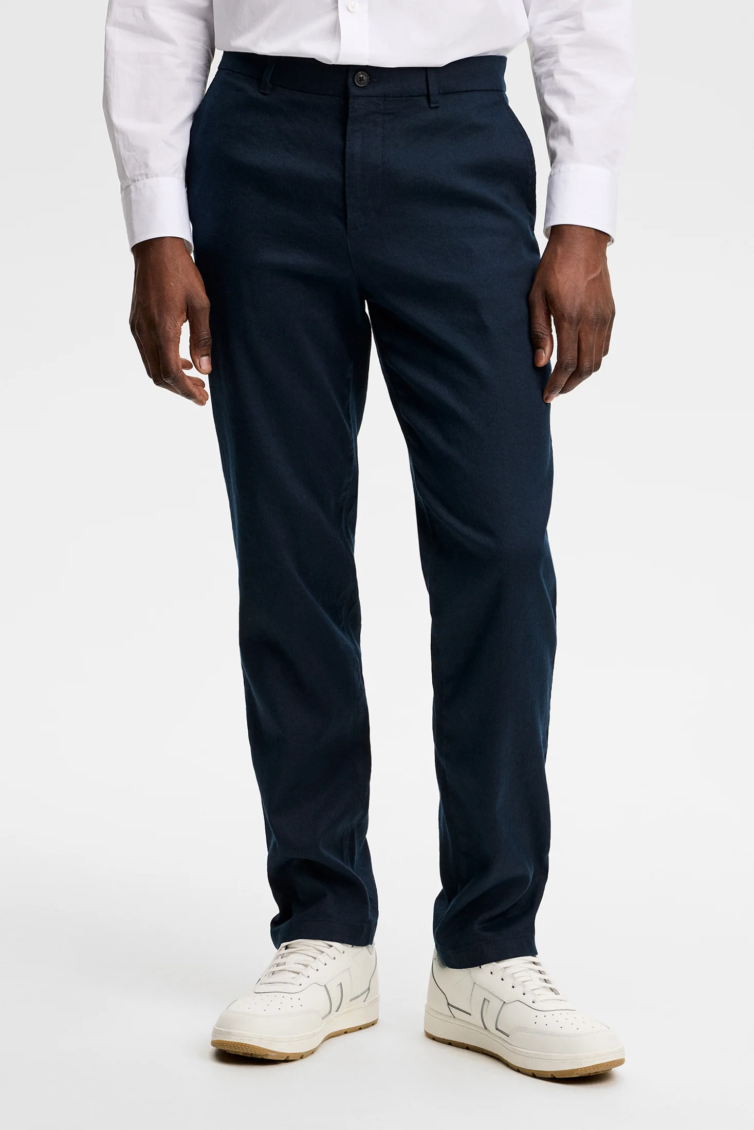 Logan Stretch Linen Pants / JL Navy - Image 2