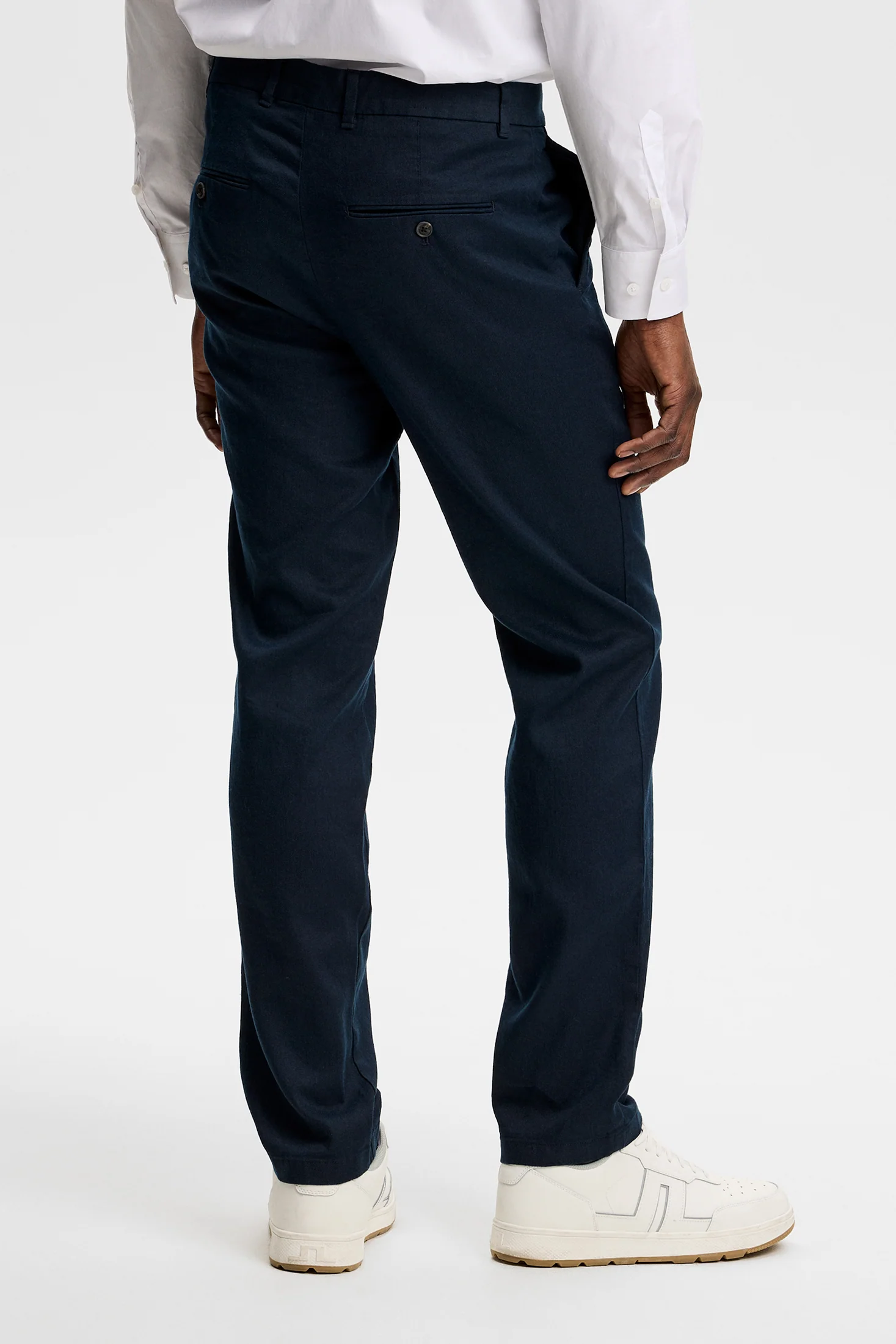 Logan Stretch Linen Pants / JL Navy - Image 3