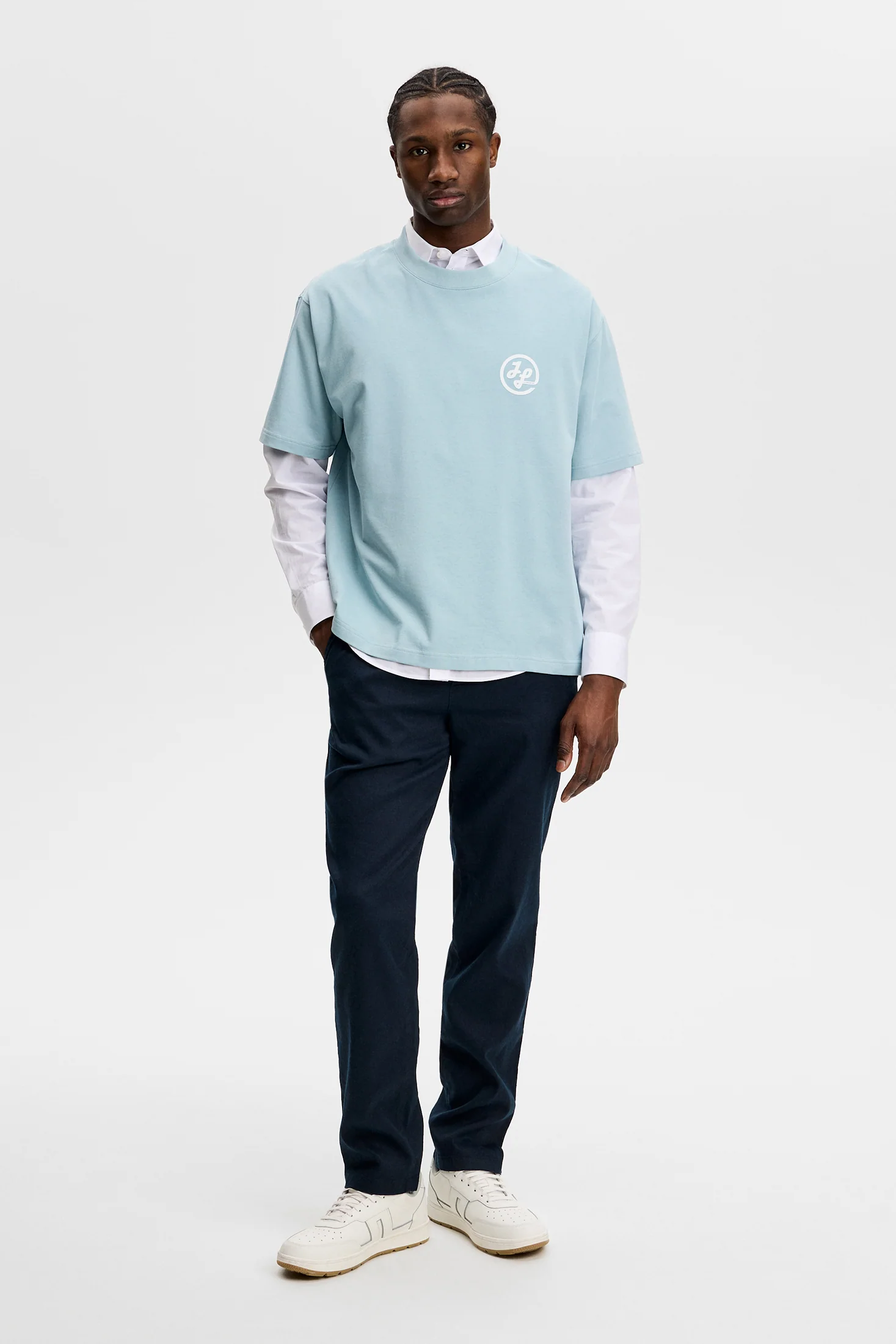 Logan Stretch Linen Pants / JL Navy - Image 6