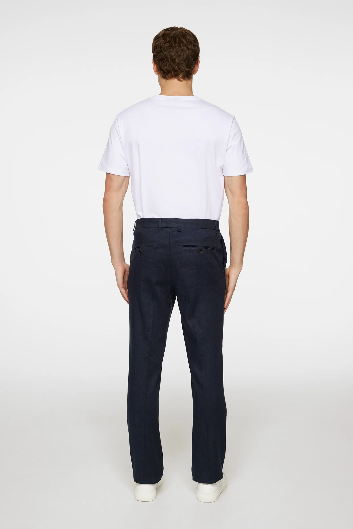 Lois C Linen Stretch Pants / JL Navy - Image 3