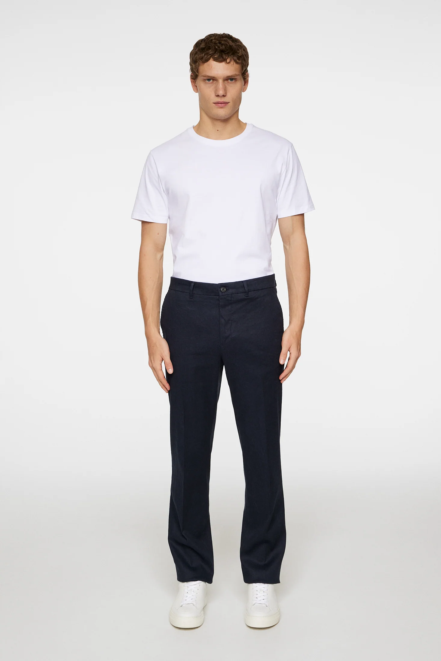 Lois C Linen Stretch Pants / JL Navy - Image 4