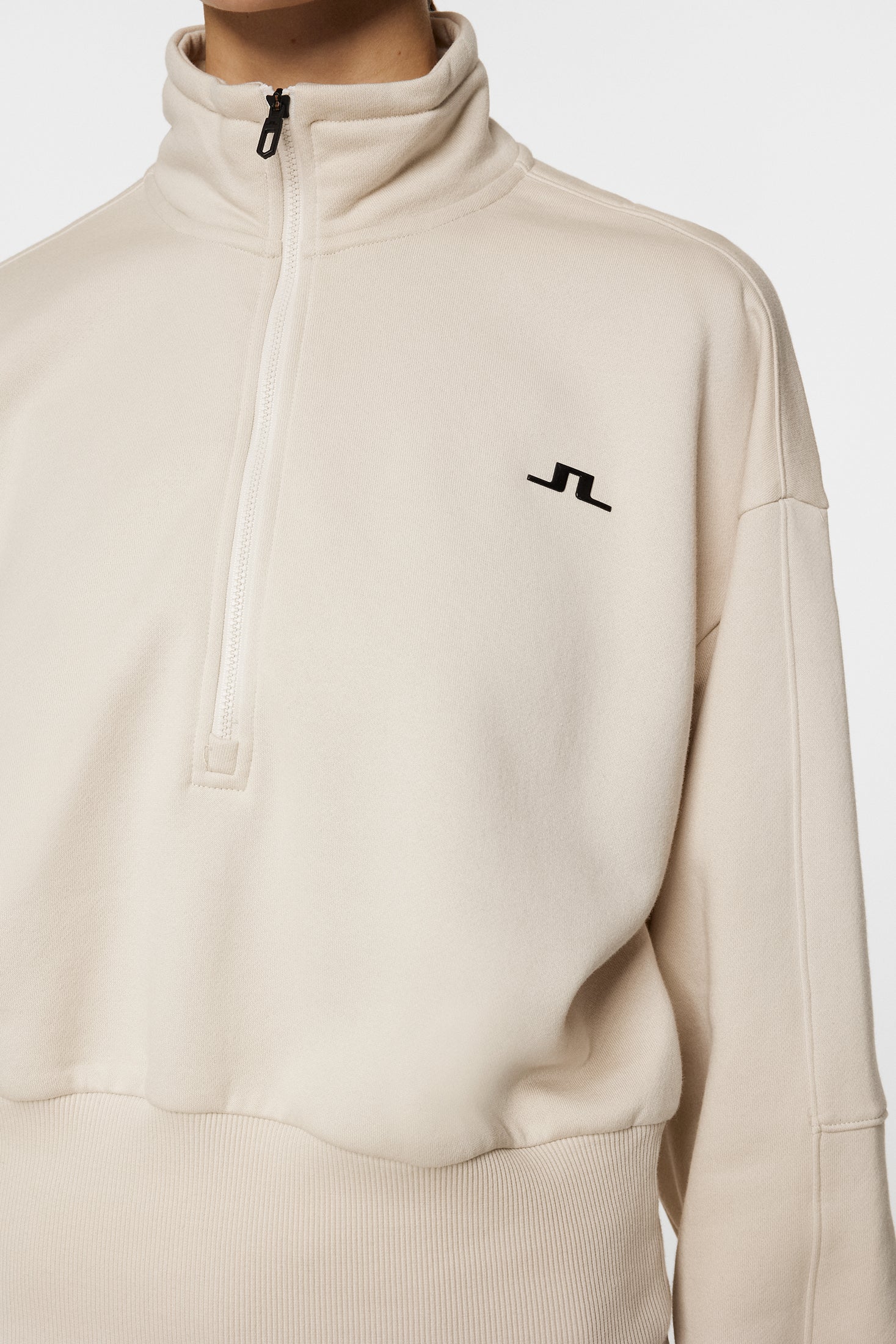 Lucia Zip Mock Neck / Moonbeam - Image 7