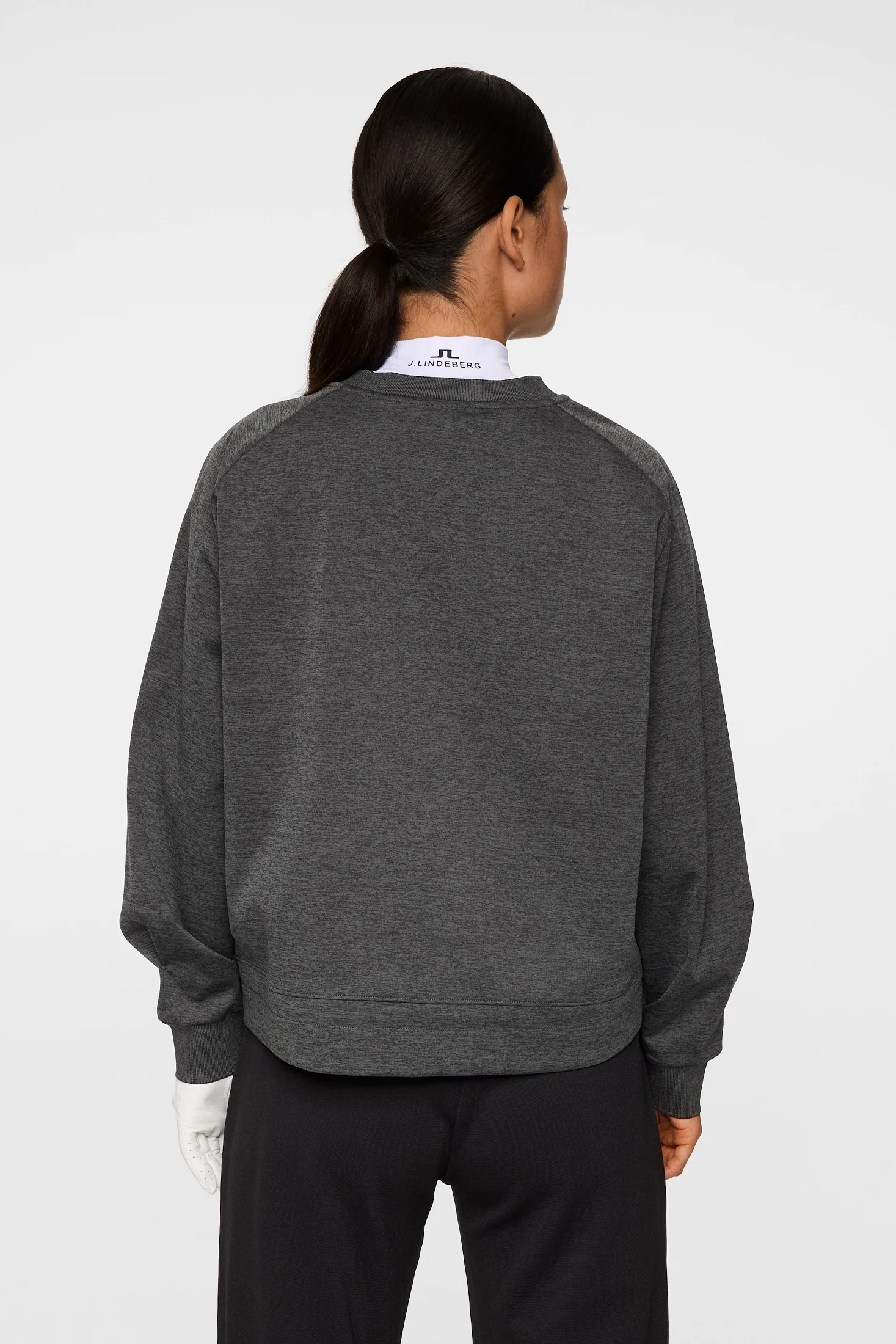 Lucy Windblock Sweatshirt / Asphalt and Black Melange - Image 3
