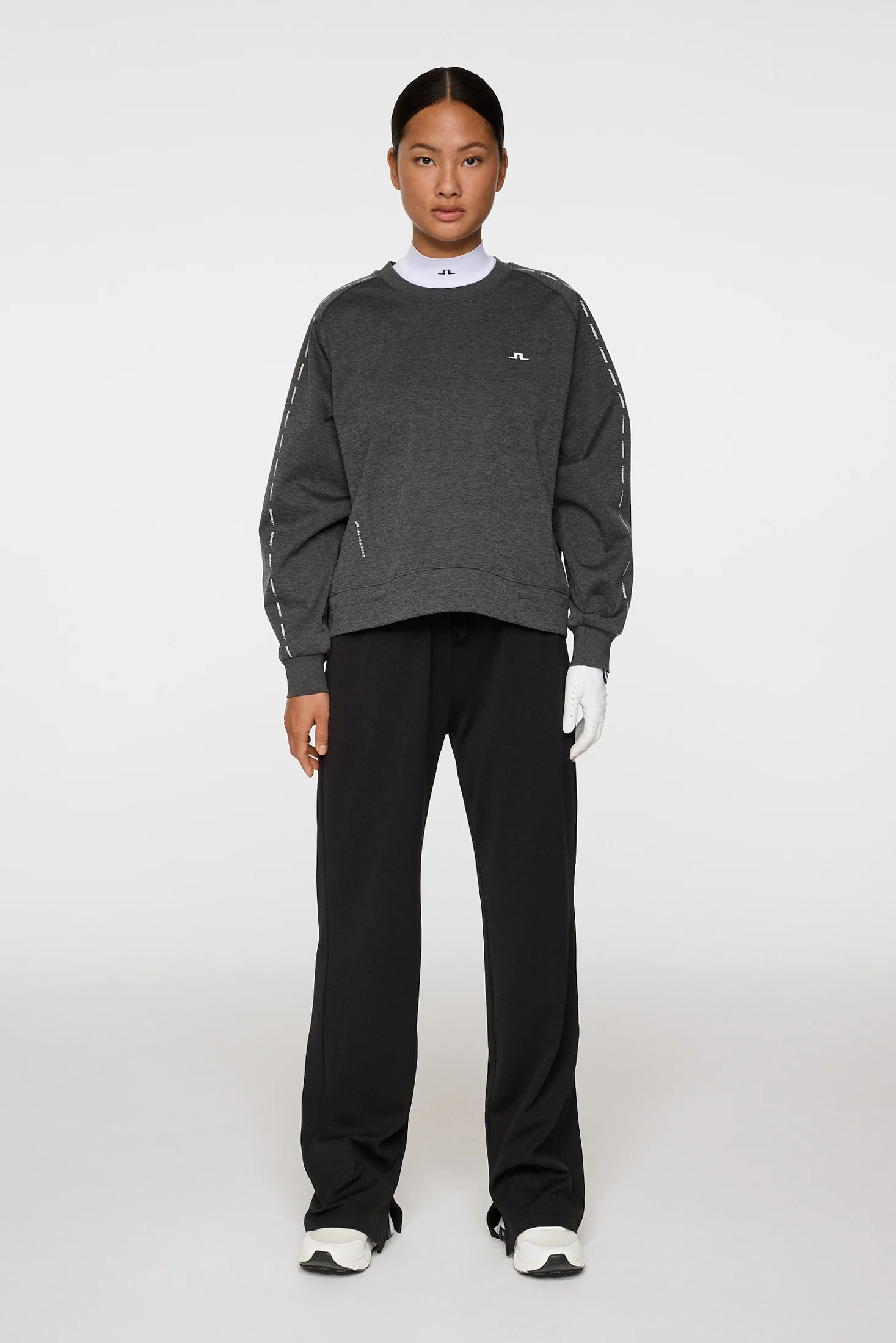 Lucy Windblock Sweatshirt / Asphalt and Black Melange - Image 4