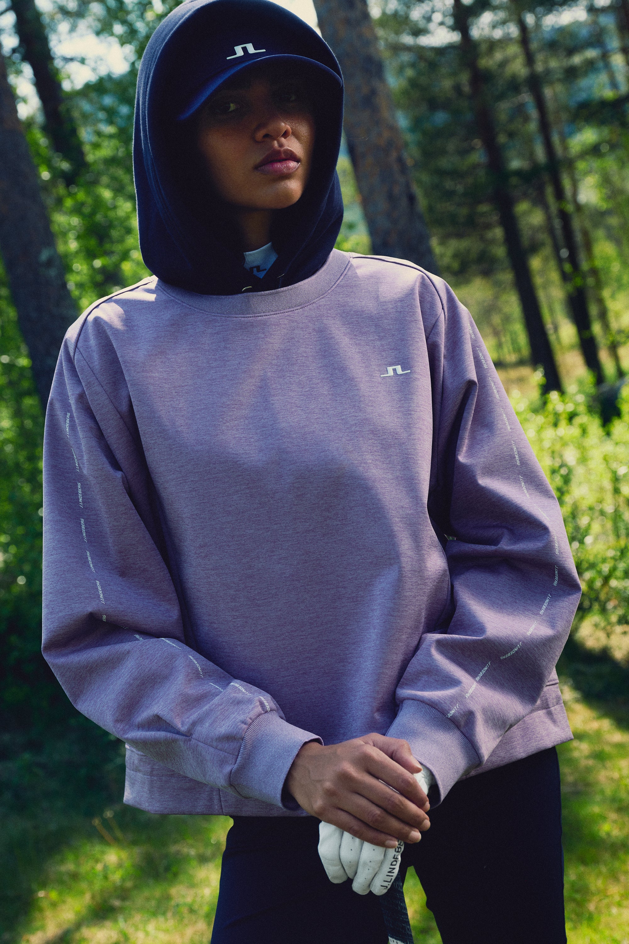 Lucy Windblock Sweatshirt / Very Grape Melange - Image 7