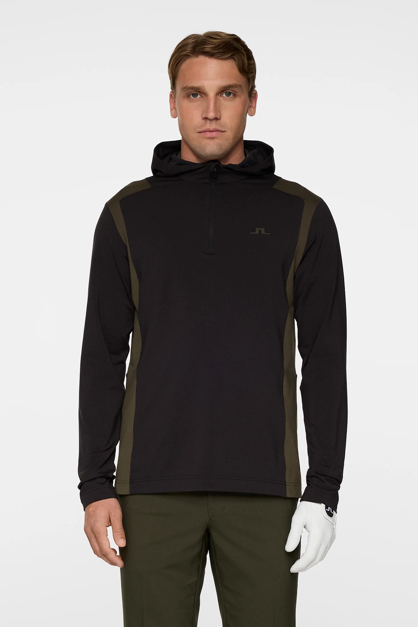Lukas Quarter Zip Hood / Black - Image 2