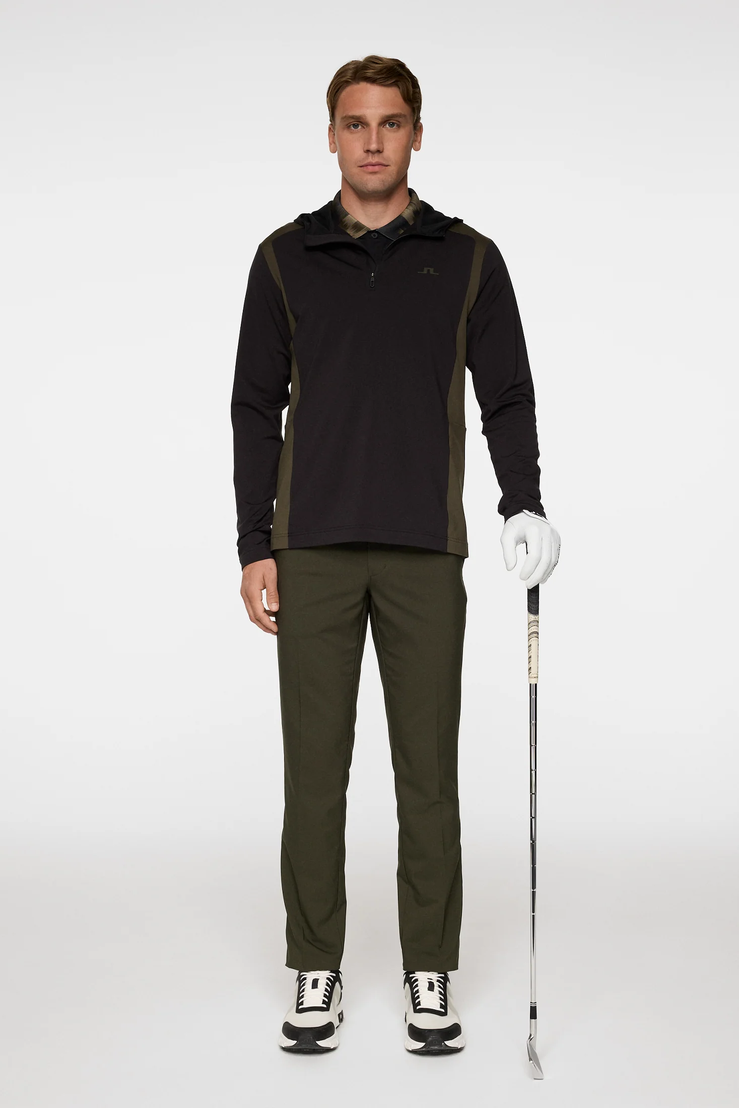 Lukas Quarter Zip Hood / Black - Image 4