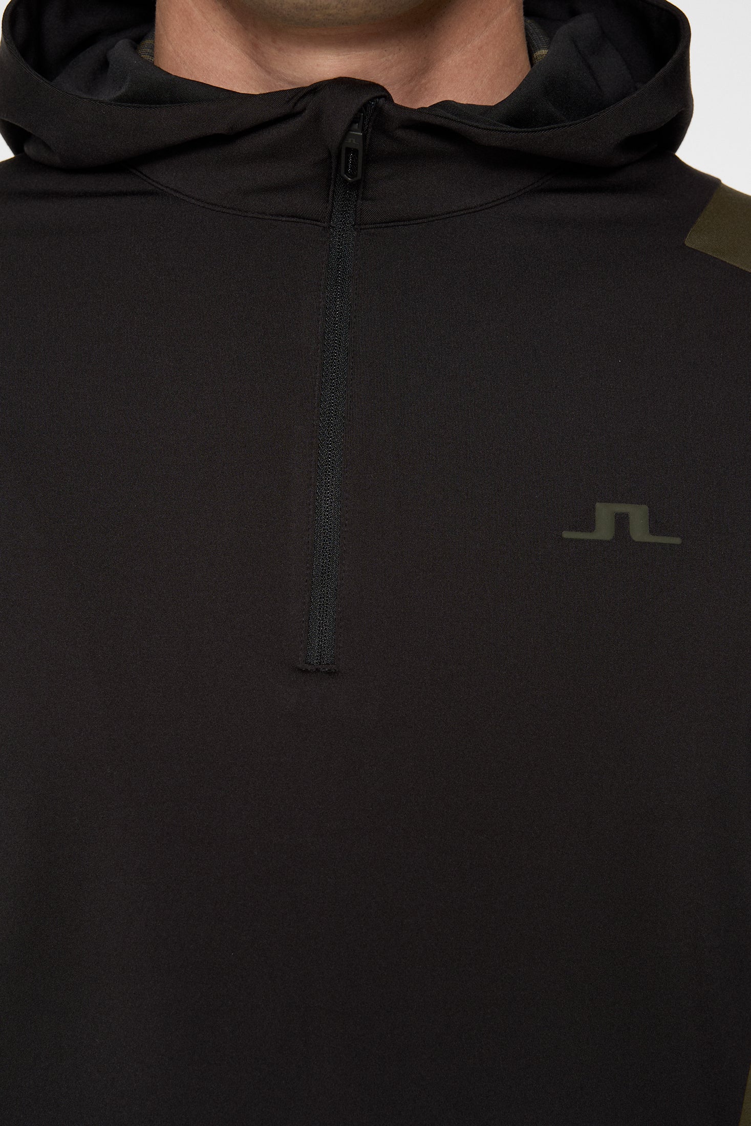 Lukas Quarter Zip Hood / Black - Image 6