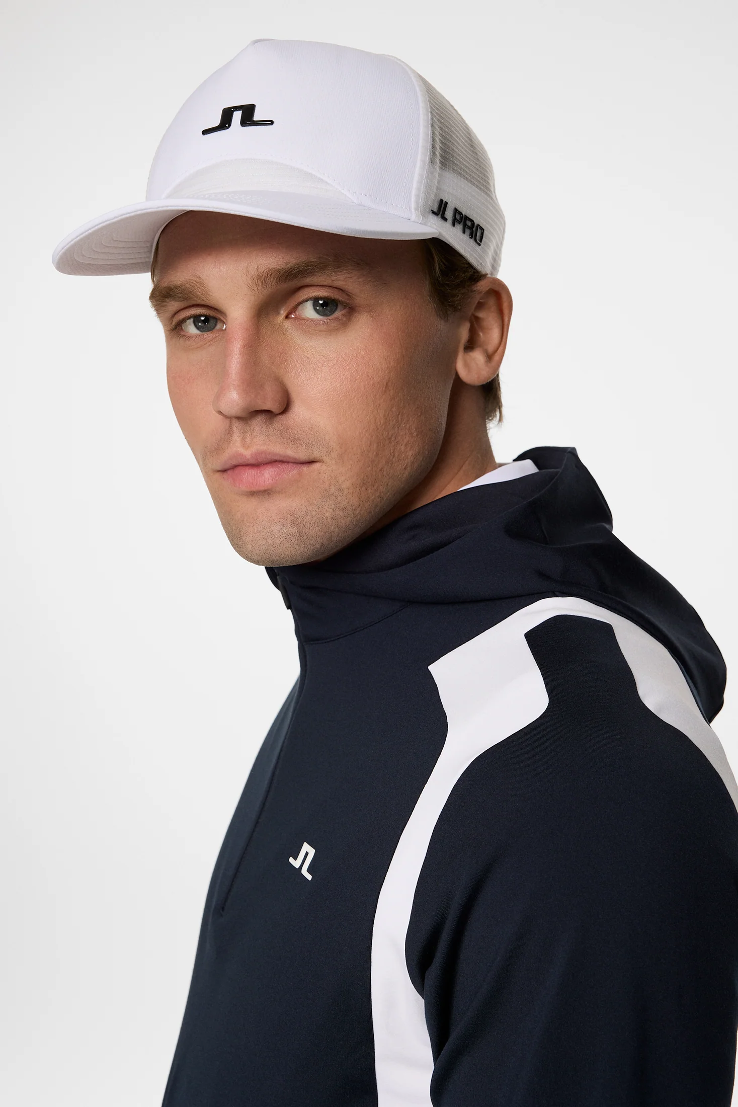 Lukas Quarter Zip Hood / JL Navy - Image 5
