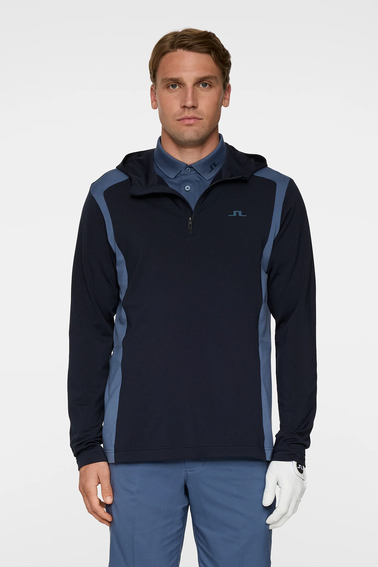 Lukas Quarter Zip Hood / Vintage Indigo - Image 2
