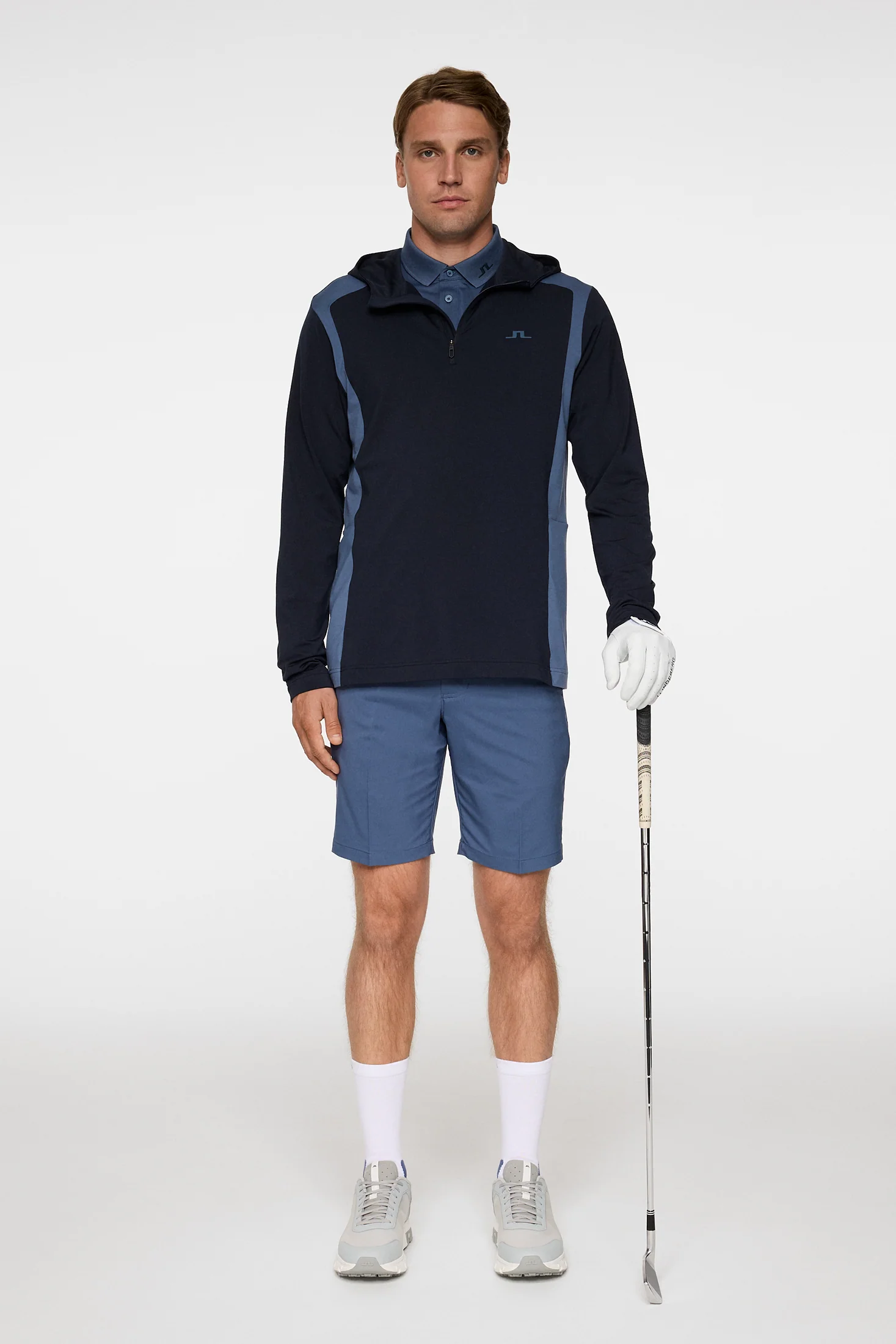 Lukas Quarter Zip Hood / Vintage Indigo - Image 4