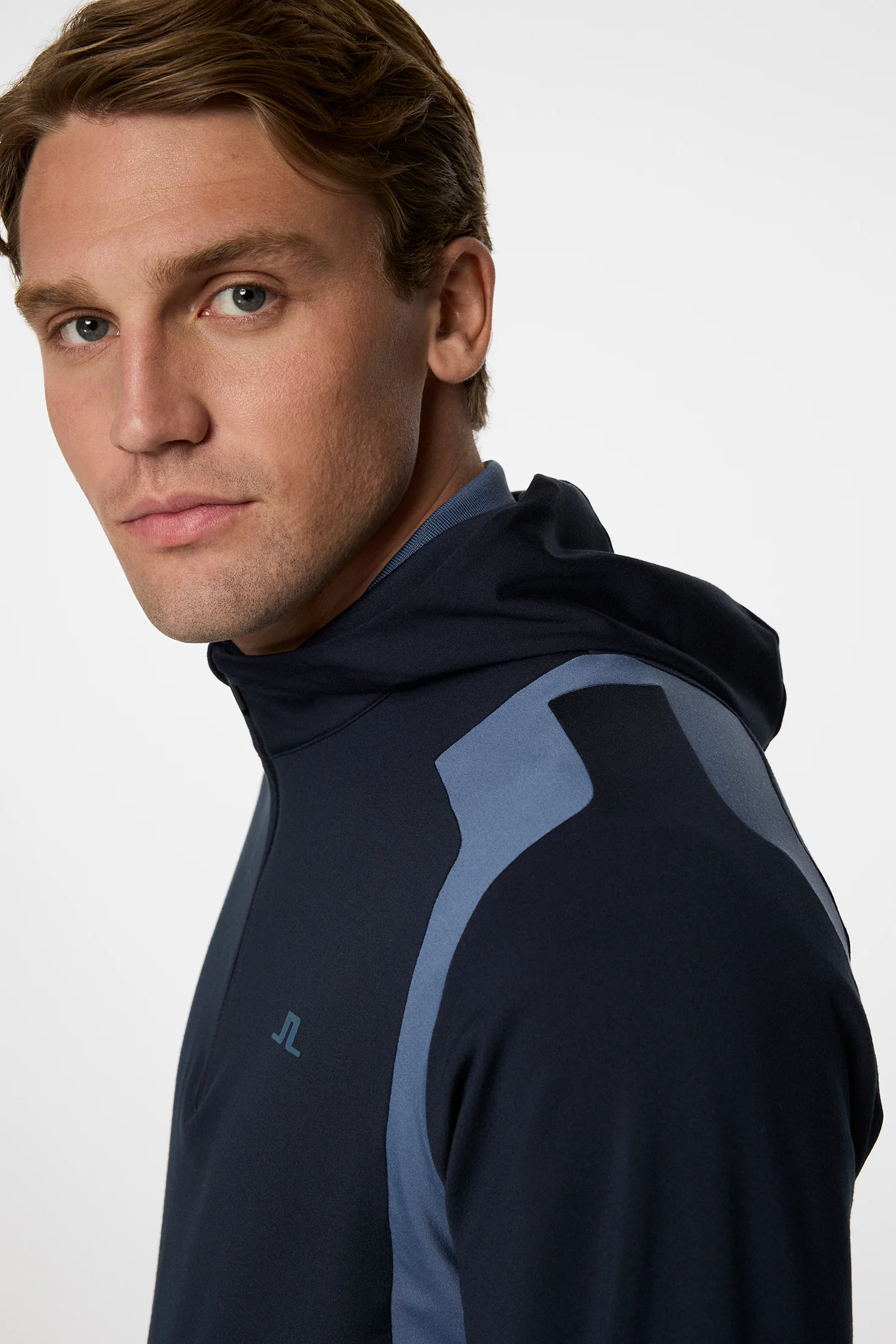 Lukas Quarter Zip Hood / Vintage Indigo - Image 5
