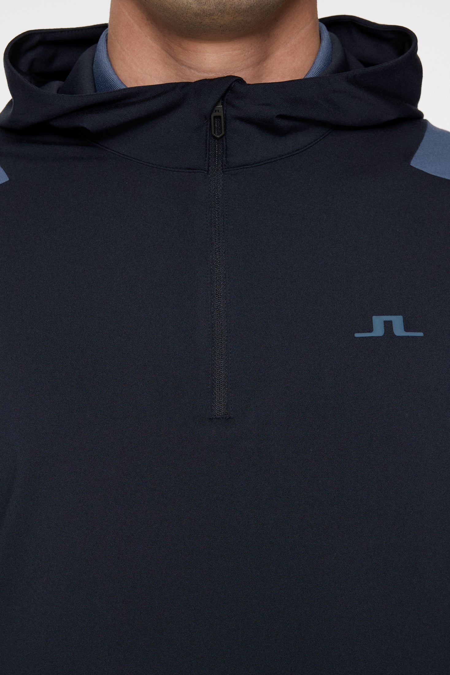 Lukas Quarter Zip Hood / Vintage Indigo - Image 6