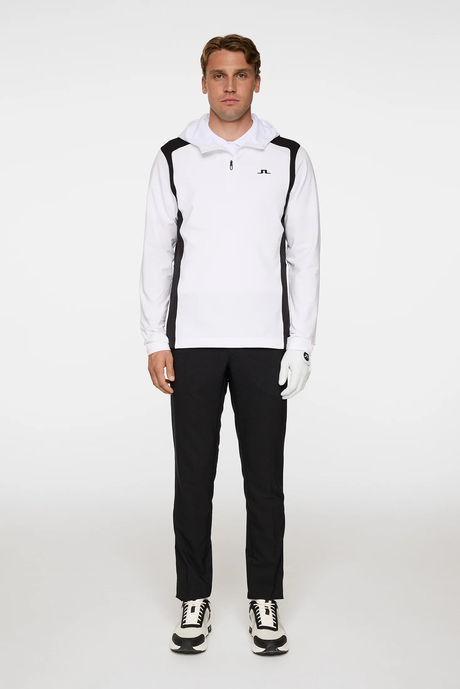 Lukas Quarter Zip Hood / White - Image 4