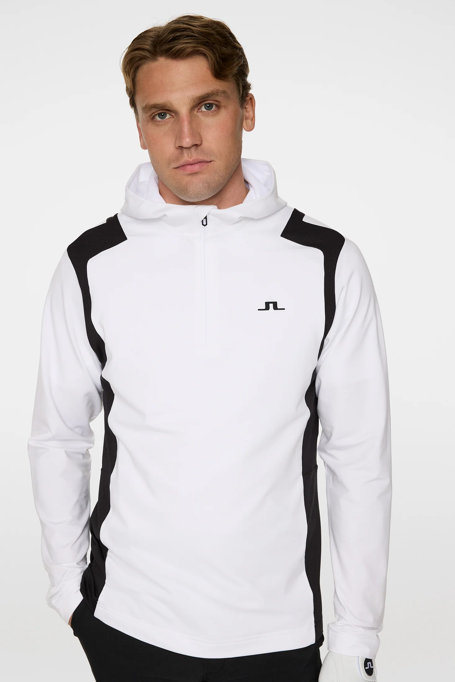 Lukas Quarter Zip Hood / White - Image 5