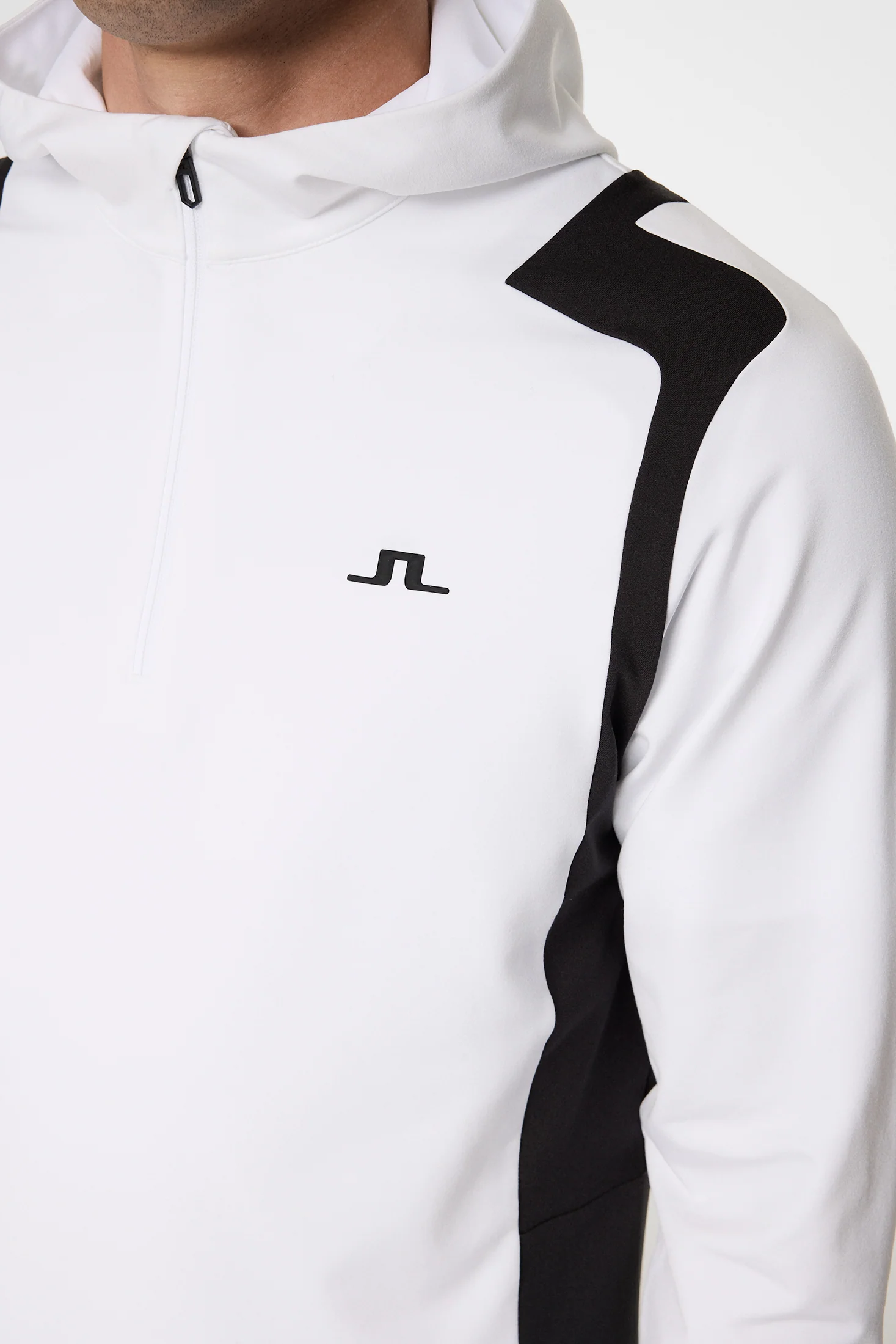 Lukas Quarter Zip Hood / White - Image 6