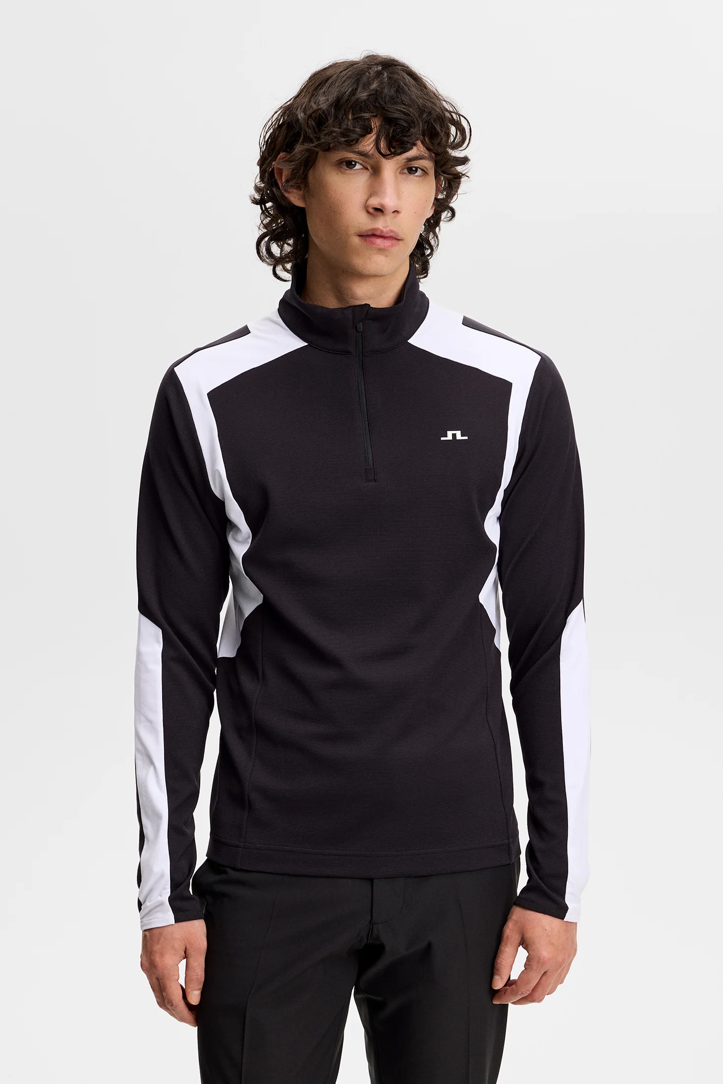 Lukas Quarter Zip Mid Layer / Black - Image 2