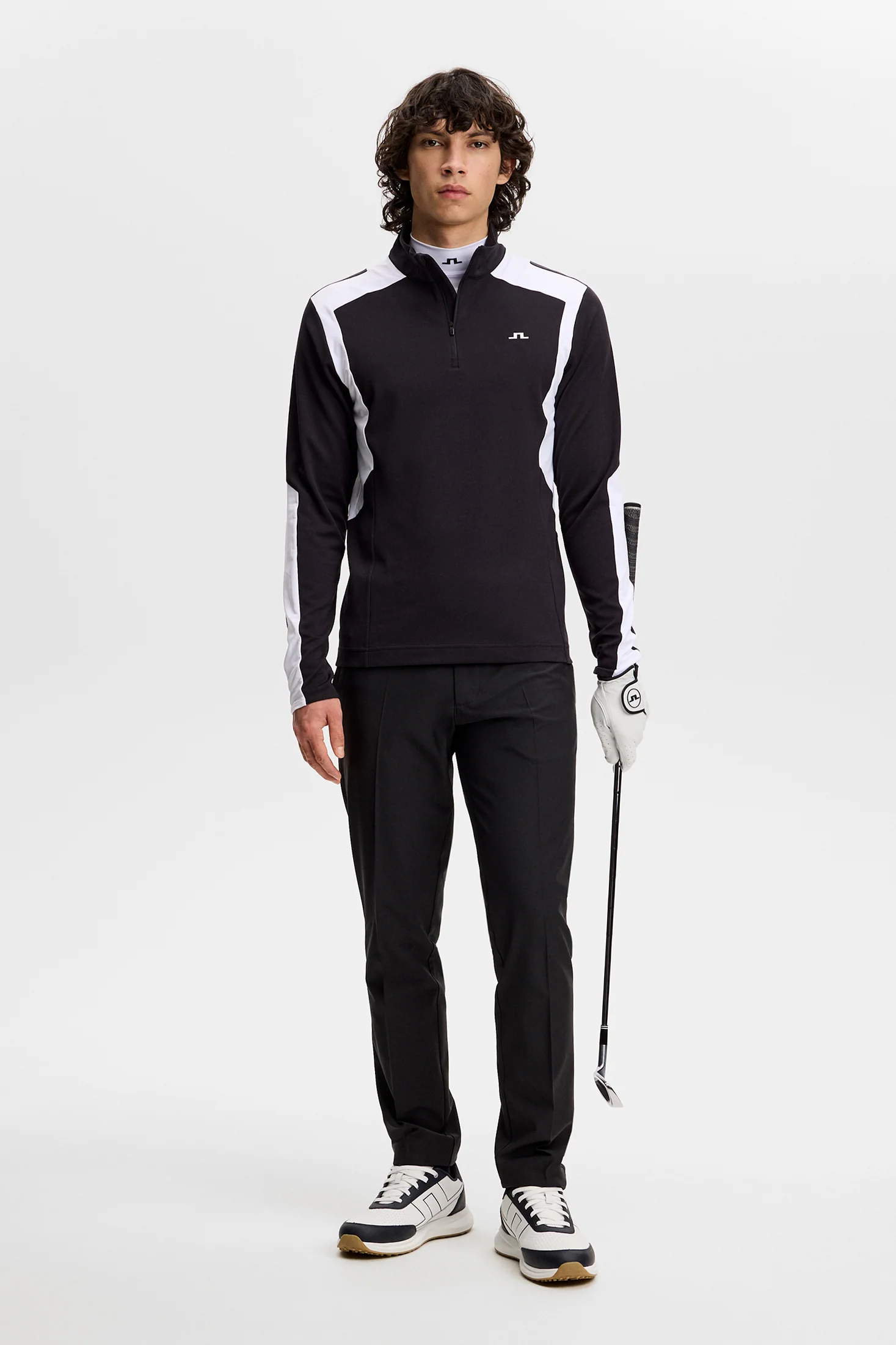Lukas Quarter Zip Mid Layer / Black - Image 4