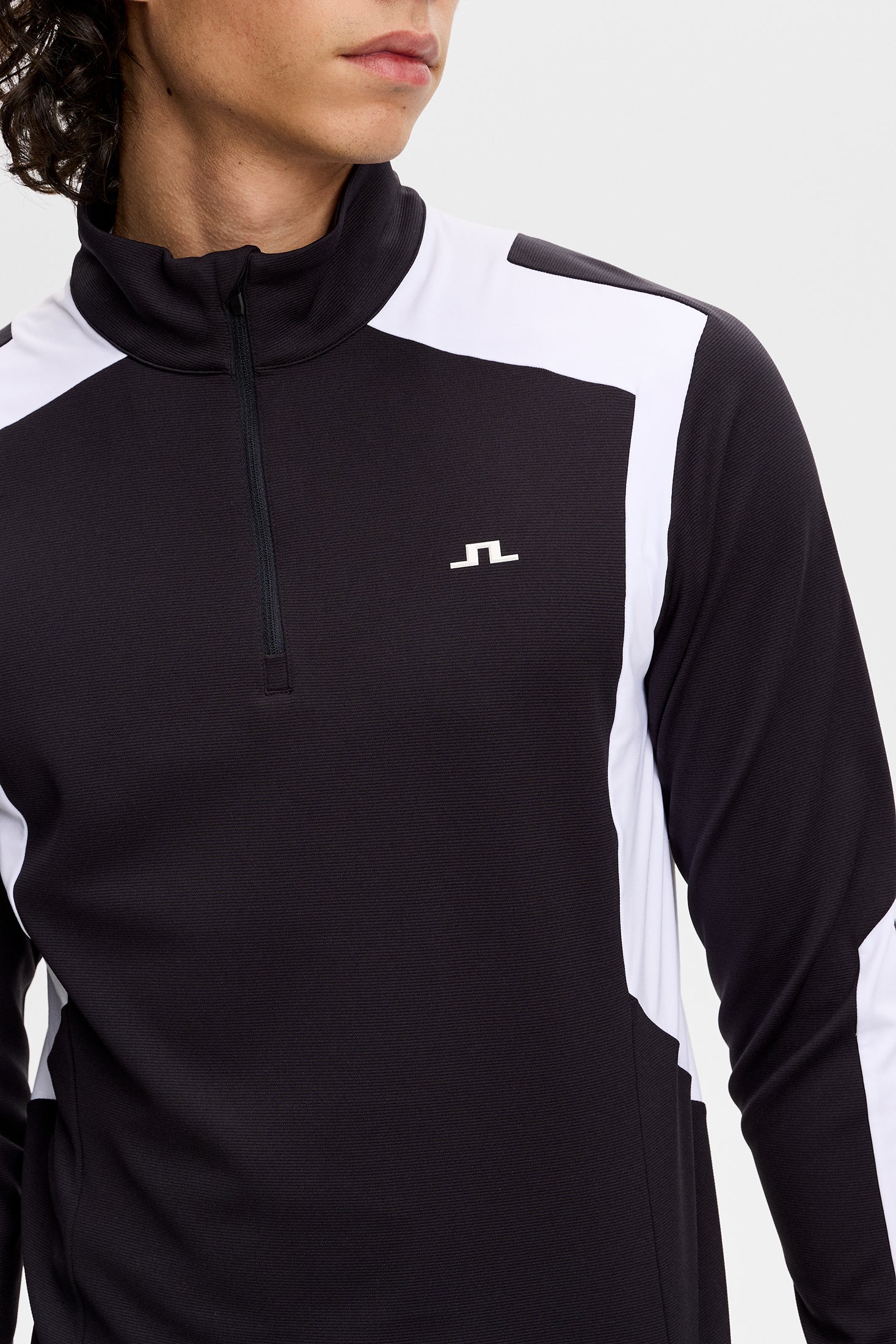 Lukas Quarter Zip Mid Layer / Black - Image 5