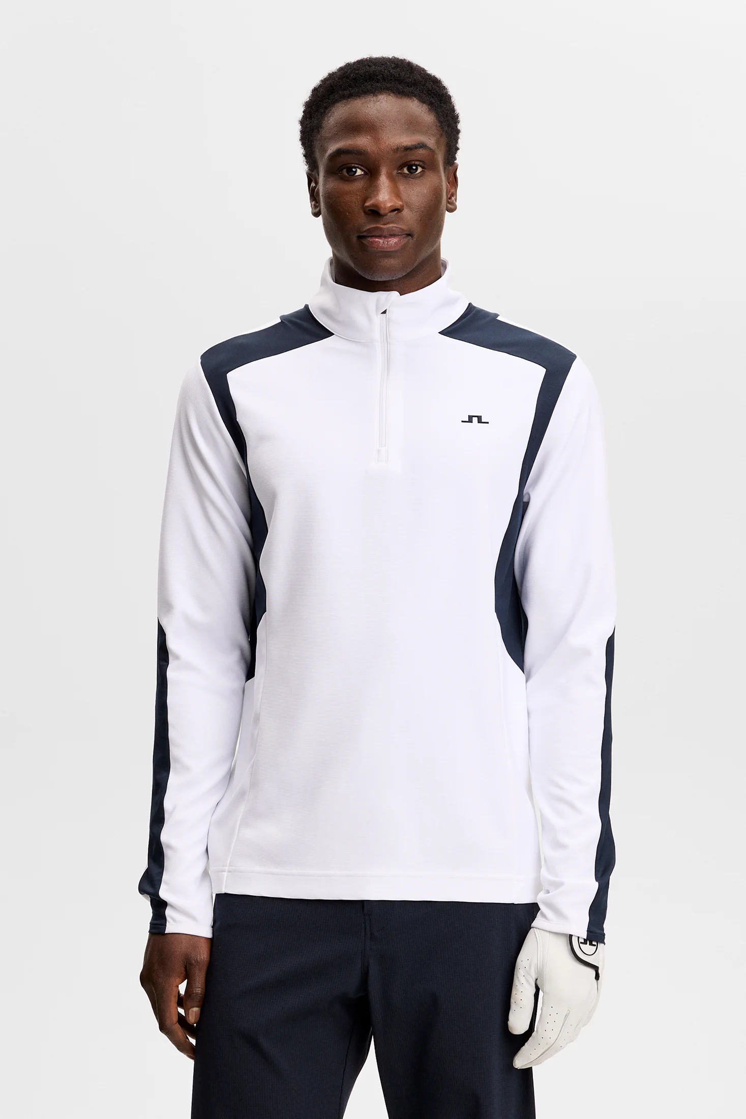 Lukas Quarter Zip Mid Layer / White - Image 3