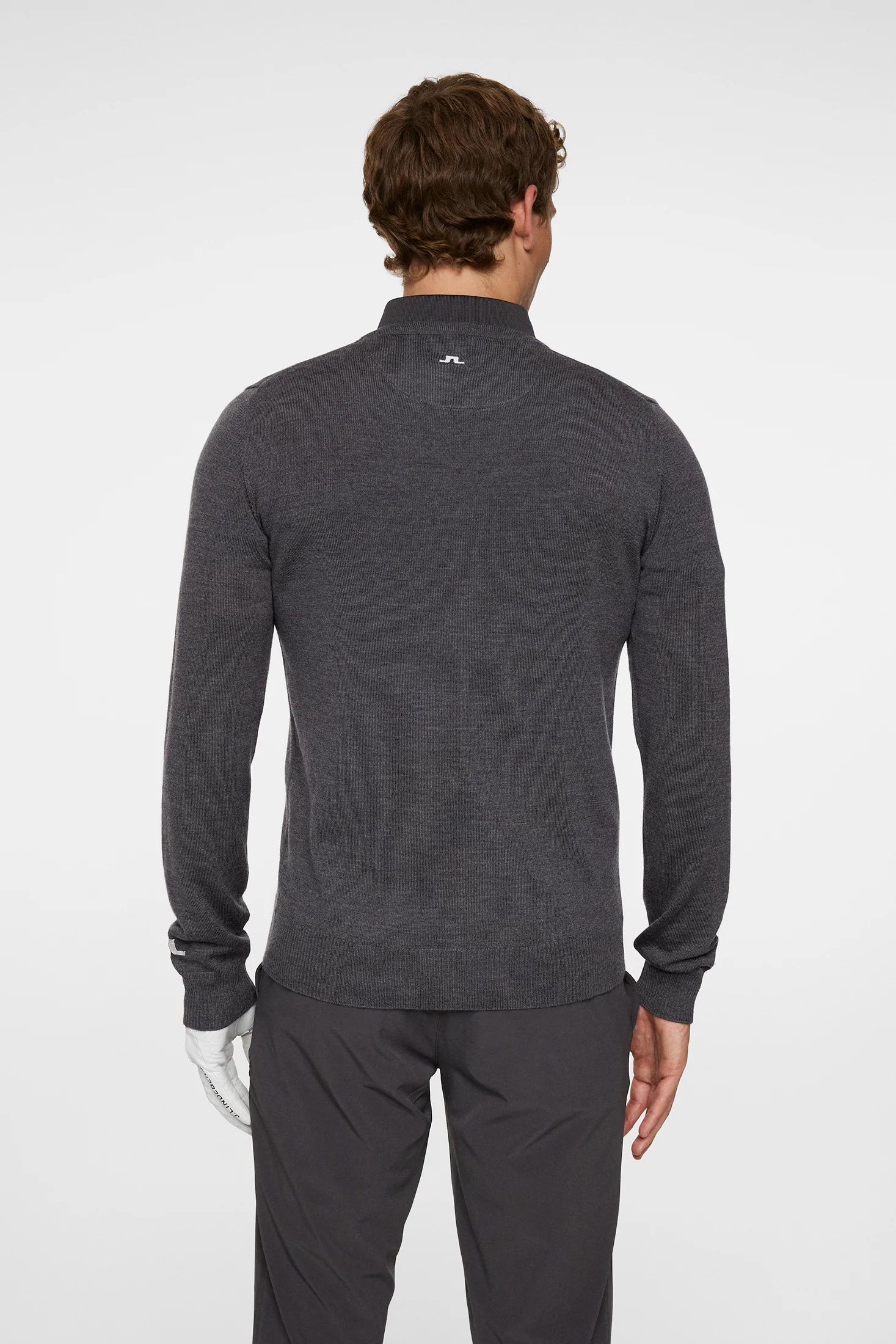 Lymann Knitted Sweater / Dark Grey Melange - Image 3