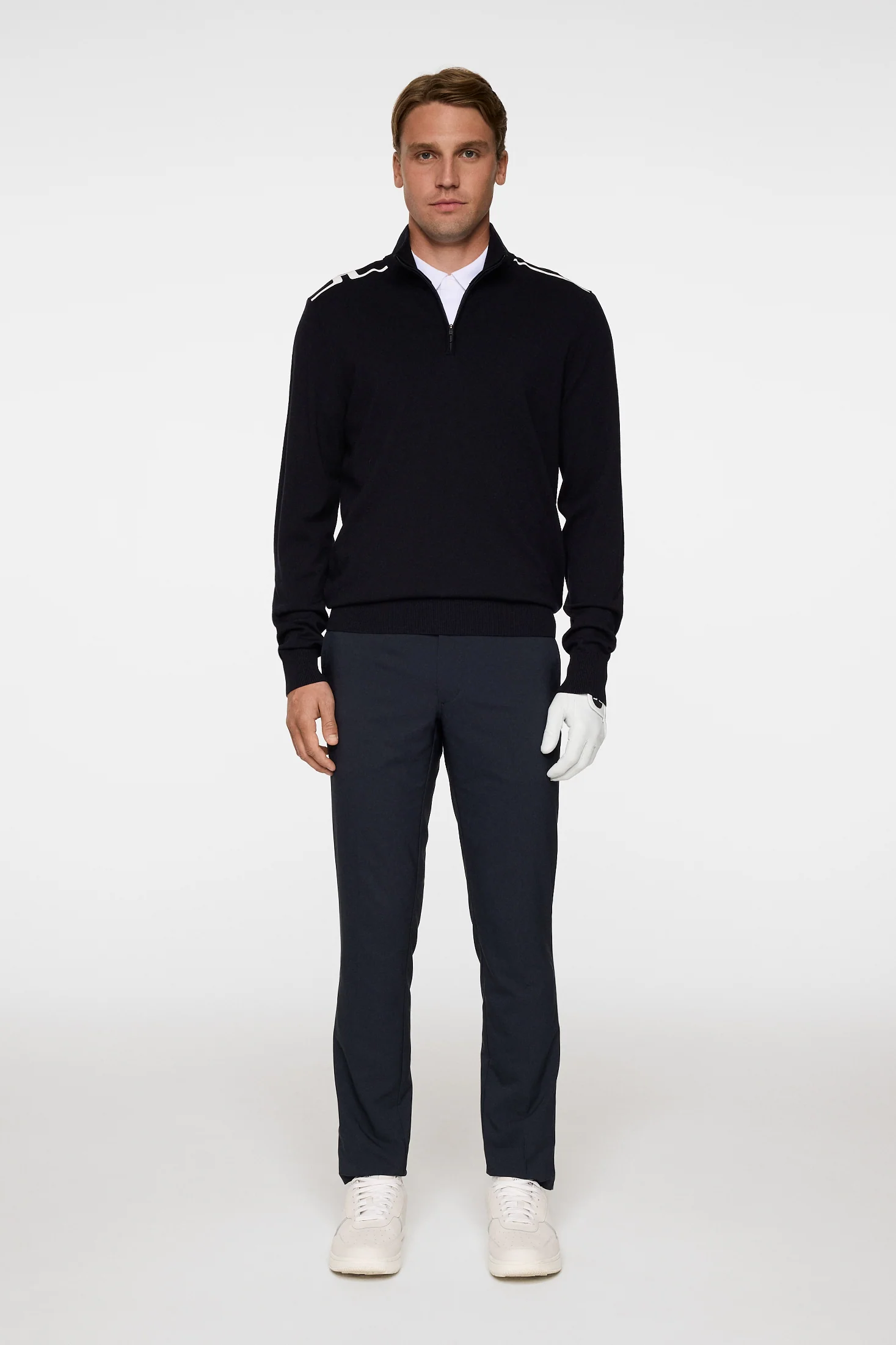 Mac Knitted Zip Sweater / JL Navy - Image 4