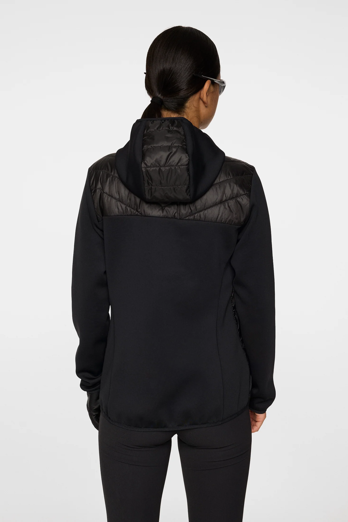 Madde Quilt Hybrid Hood / Black - Image 3