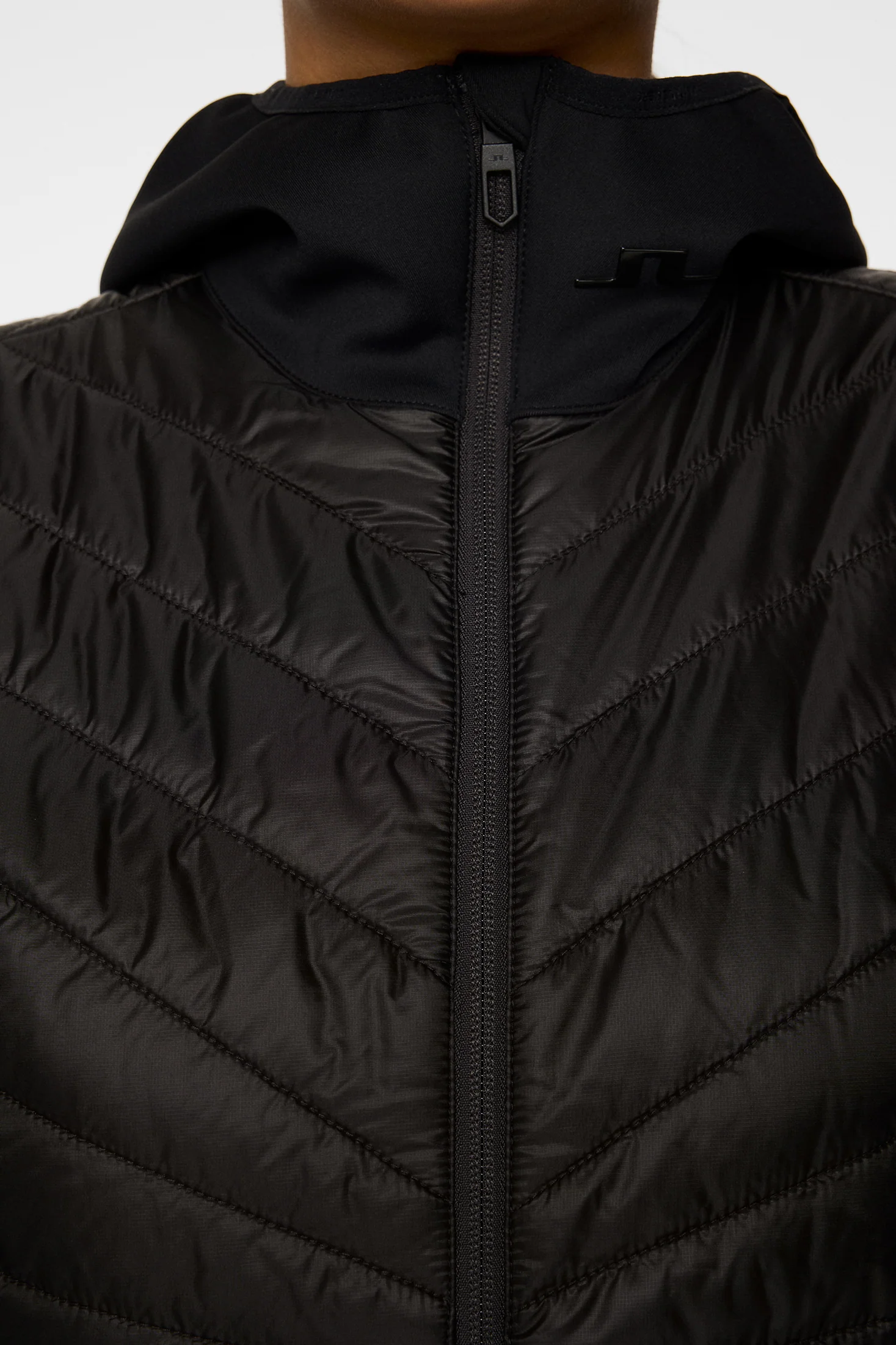 Madde Quilt Hybrid Hood / Black - Image 6