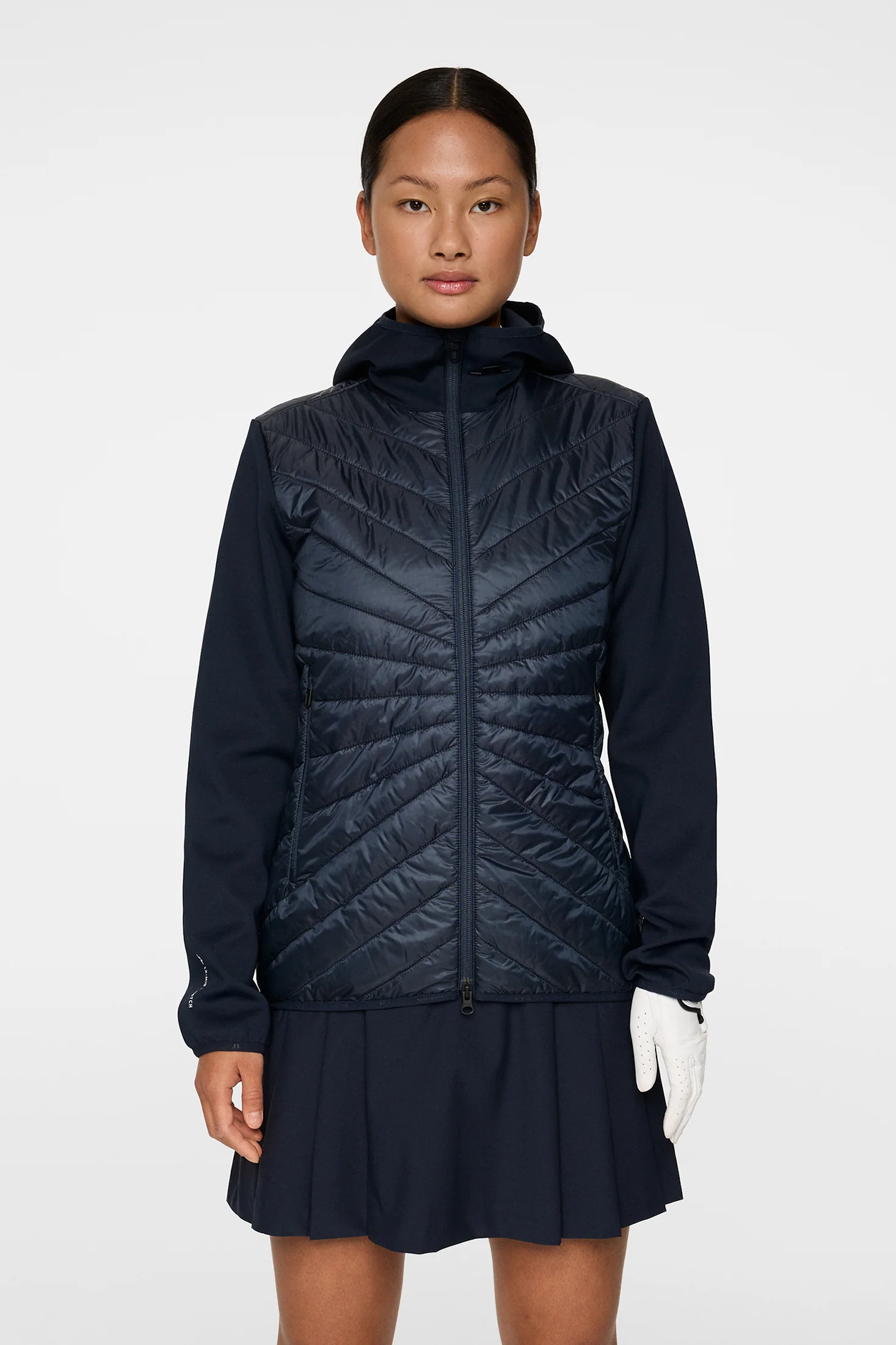 Madde Quilt Hybrid Hood / JL Navy - Image 2