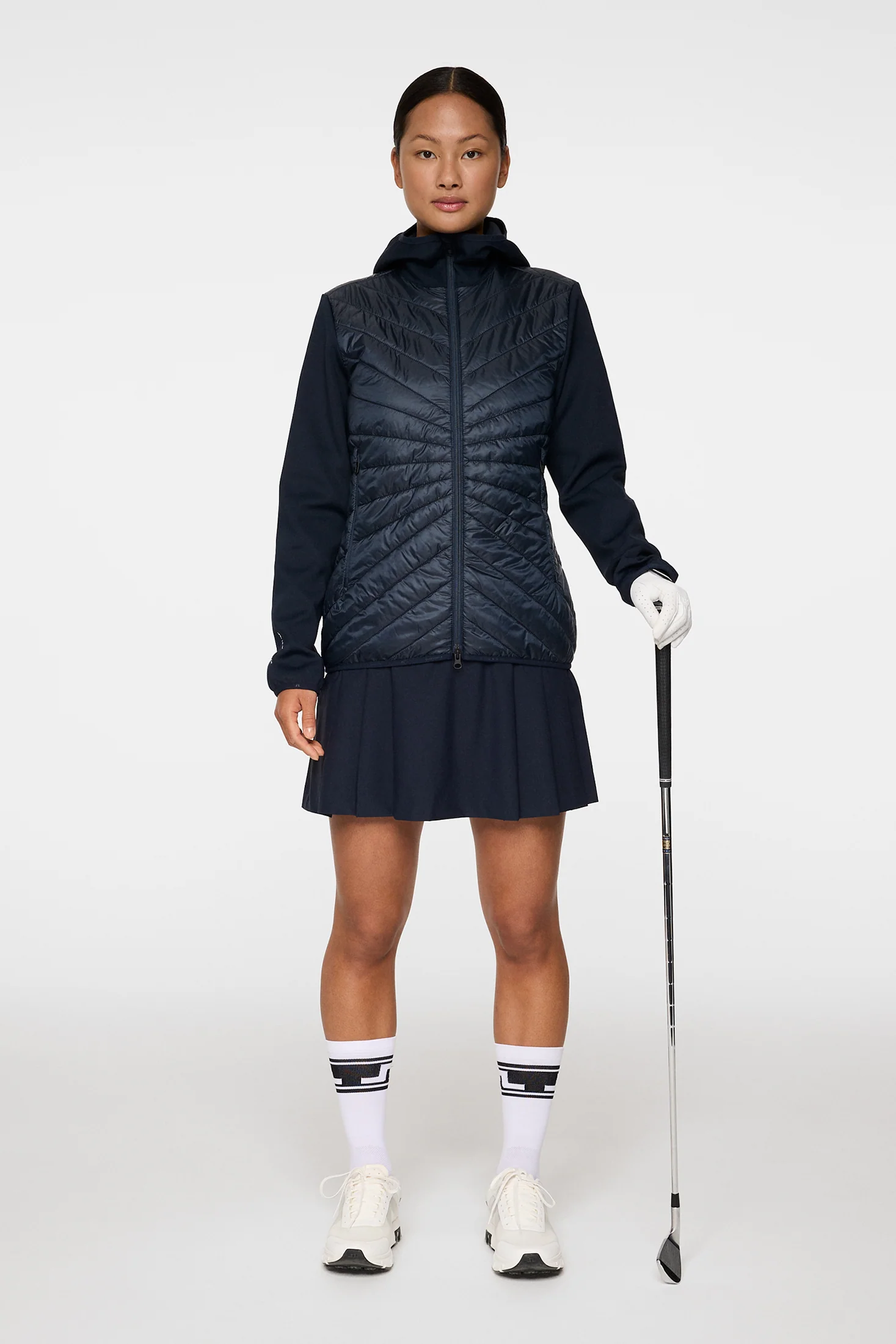Madde Quilt Hybrid Hood / JL Navy - Image 4