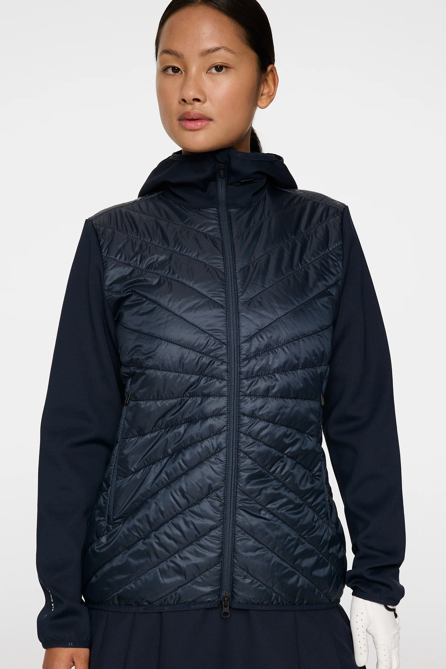 Madde Quilt Hybrid Hood / JL Navy - Image 5