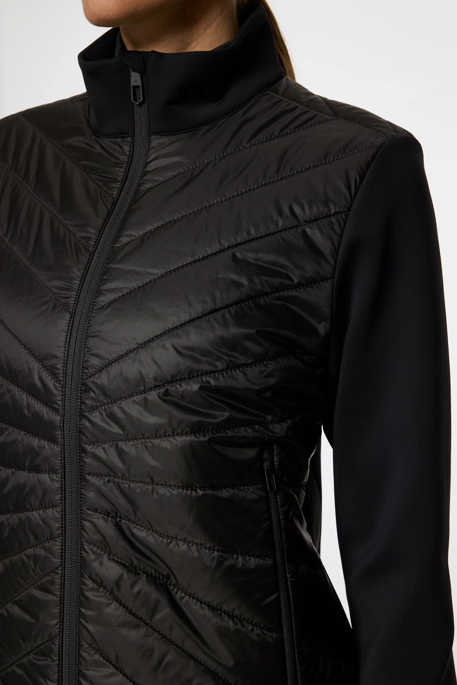Madde Quilt Hybrid Jacket / Black - Image 6