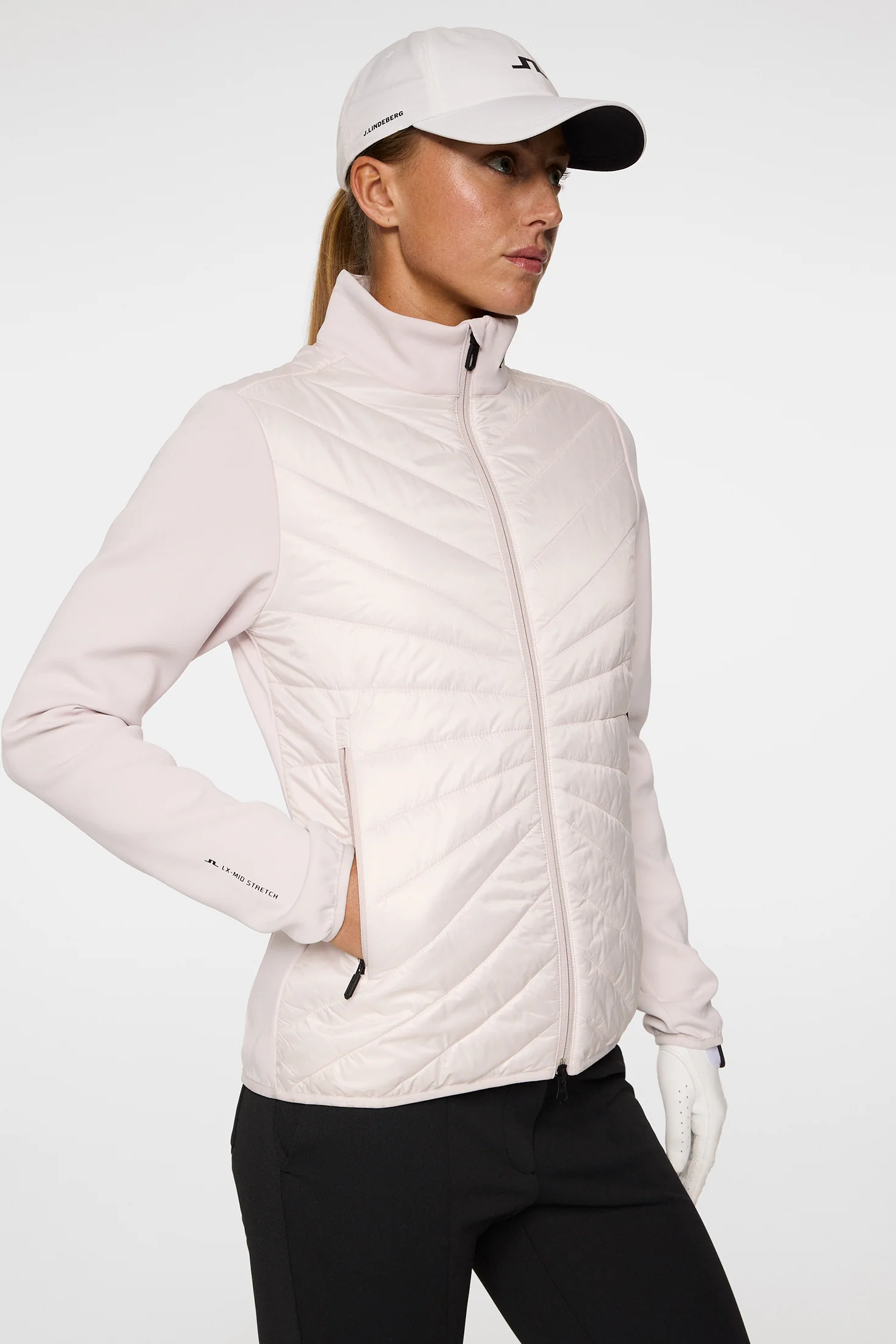 Madde Quilt Hybrid Jacket / Grey Lilac - Image 6