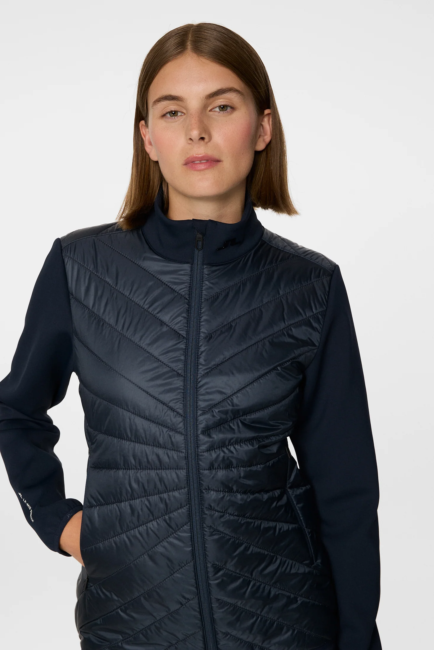 Madde Quilt Hybrid Jacket / JL Navy - Image 5